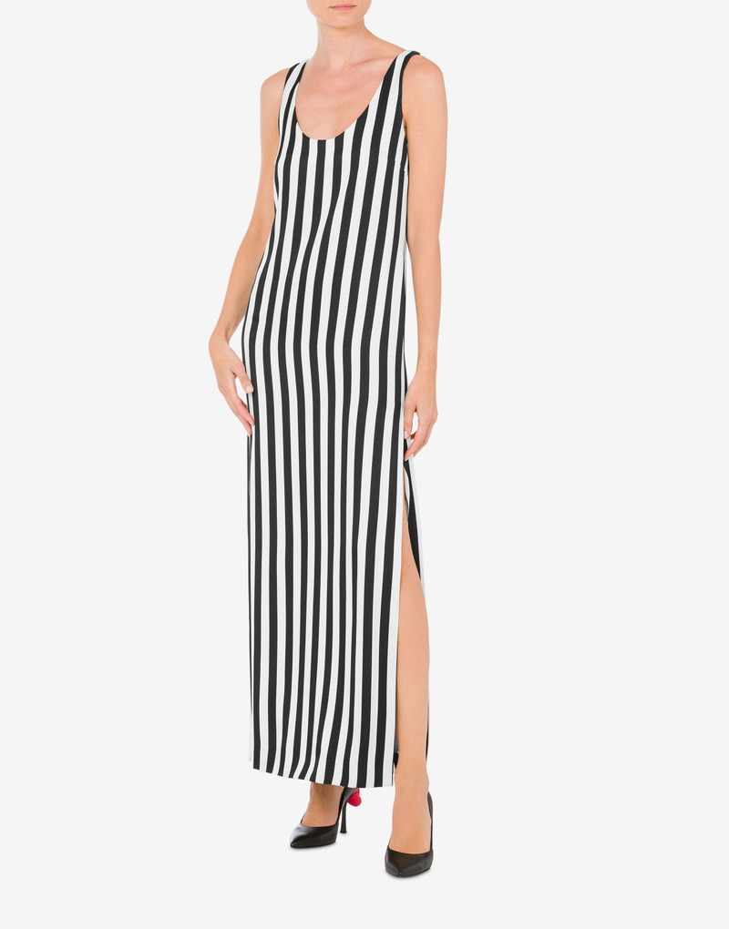 Moschino ARCHIVE STRIPES CADY DRESS outlook