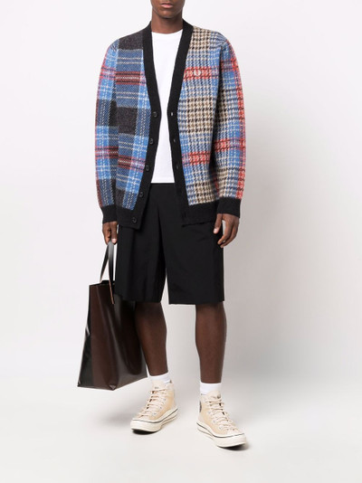 Fred Perry tartan-pattern v-neck cardigan outlook