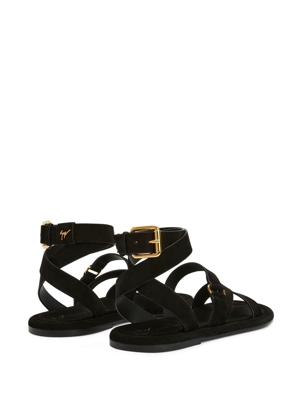 Aymon buckled suede sandals - 3
