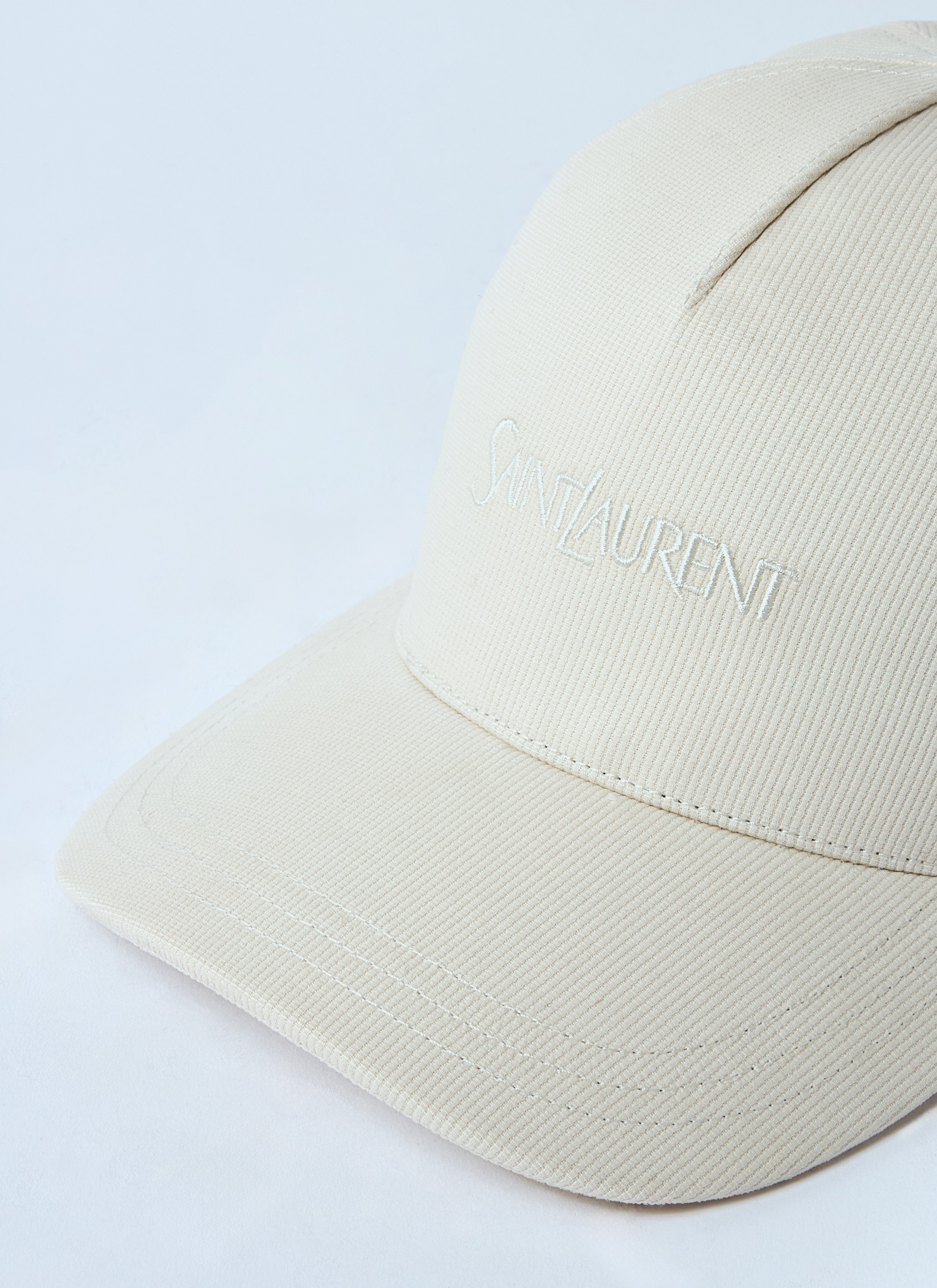 Saint Laurent Women Logo Embroidery Baseball Cap - 2