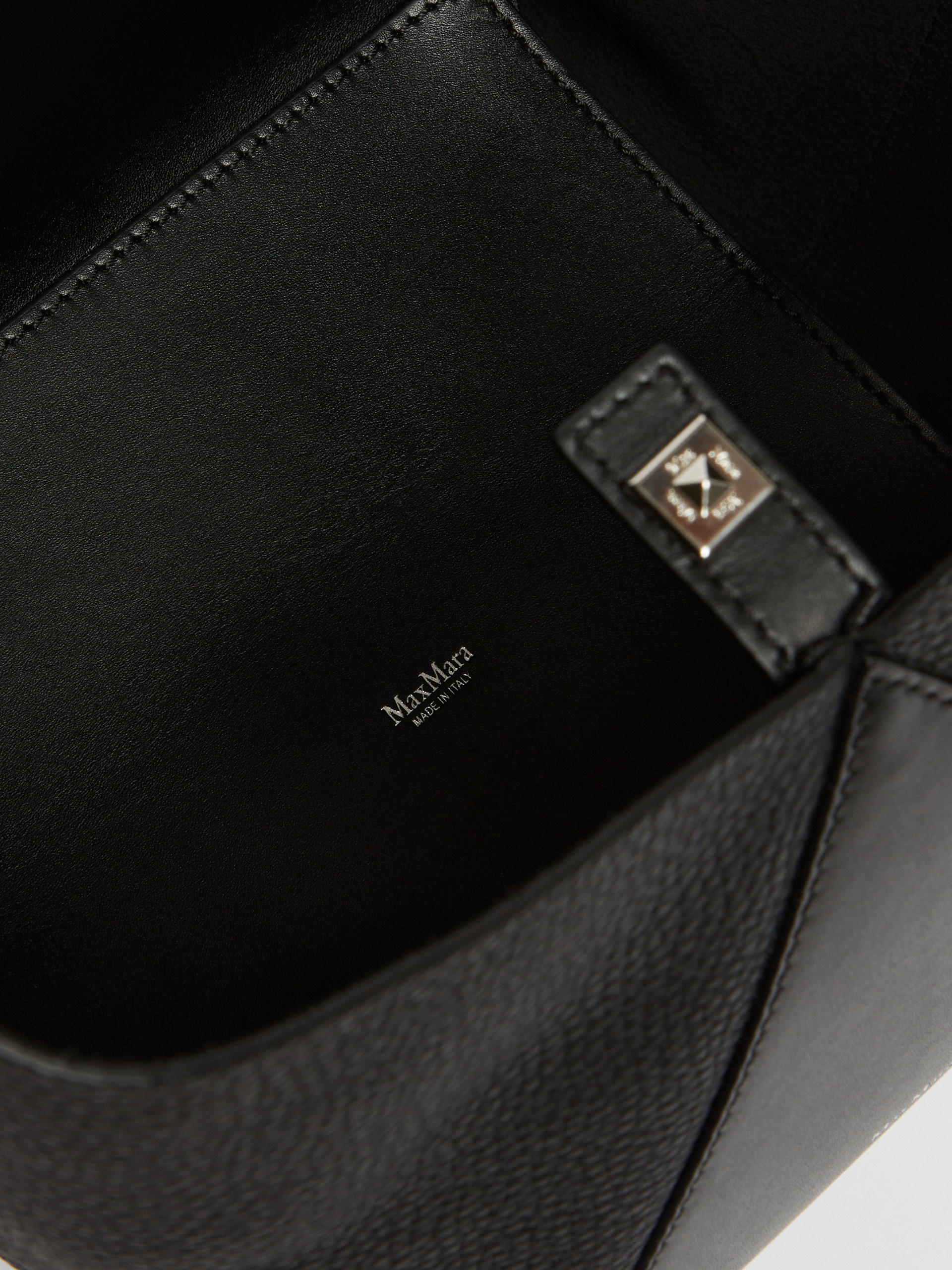 MMBUCKETS Small bucket bag in deer-print leather - 4