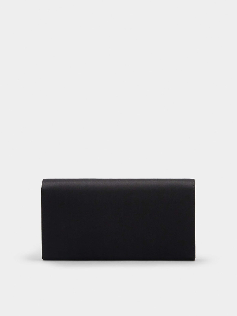Broche Vivier Buckle Clutch in Satin 5