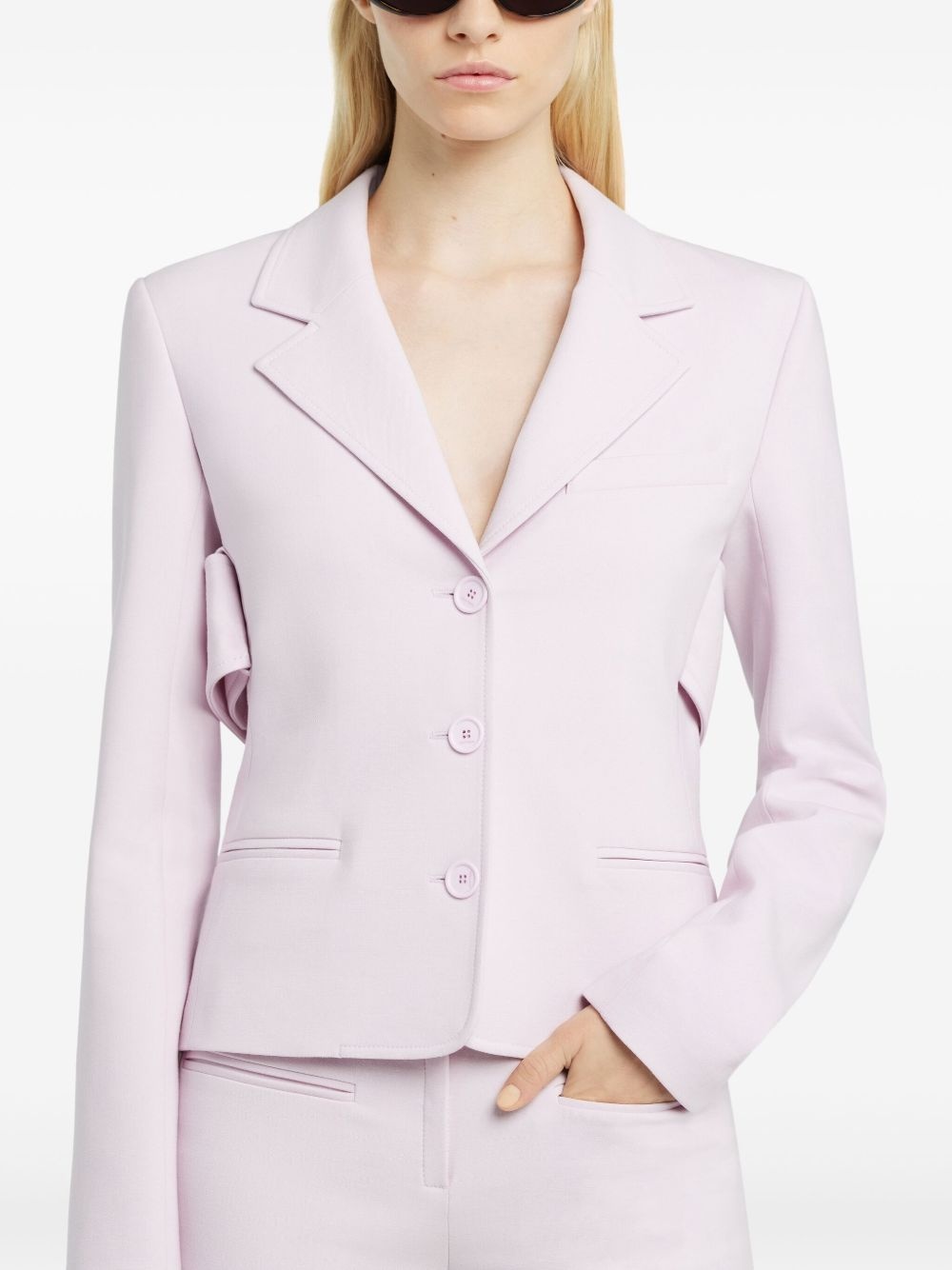 martingale-strap blazer - 5