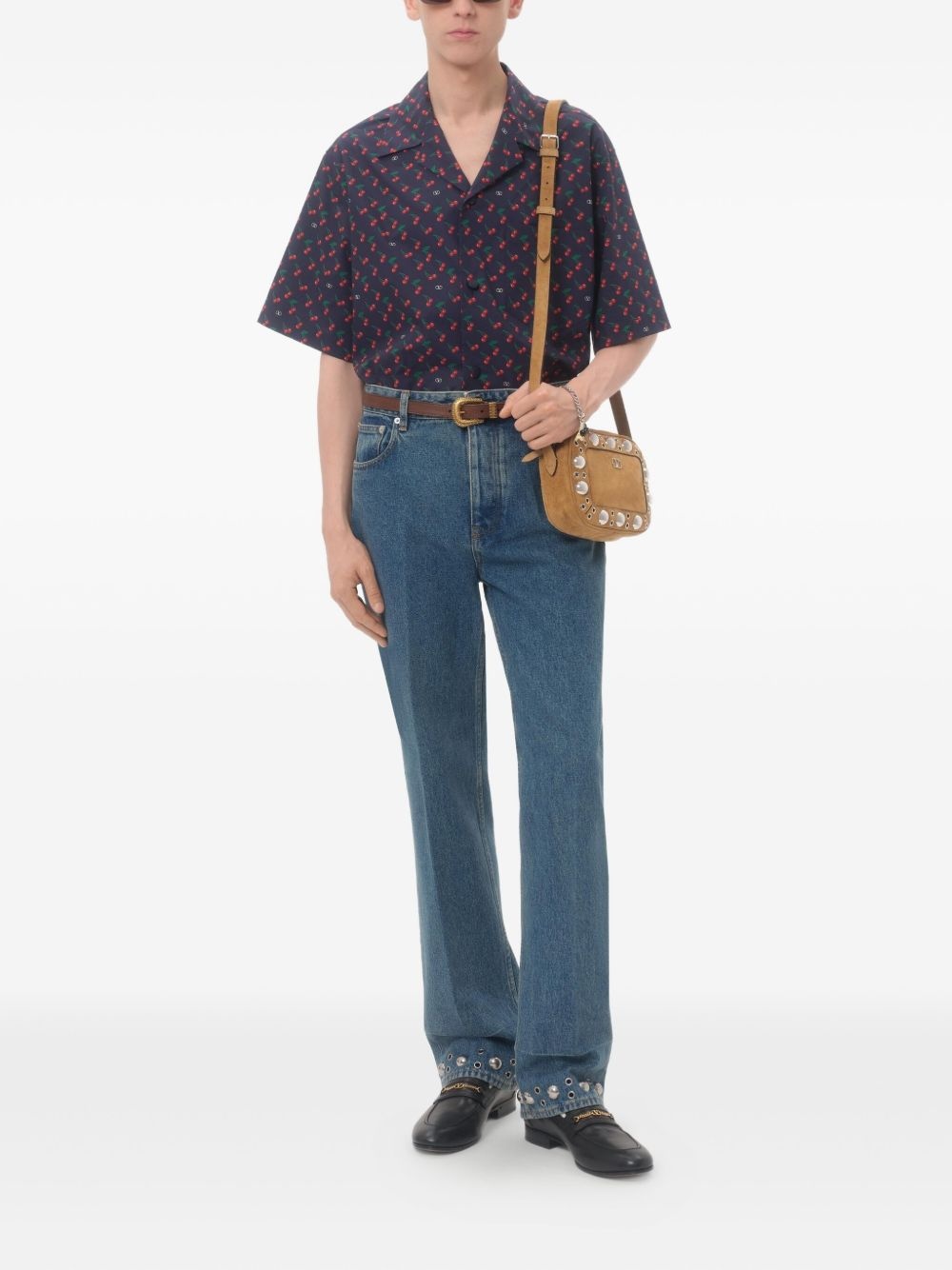 floral print relaxed shirt - 2