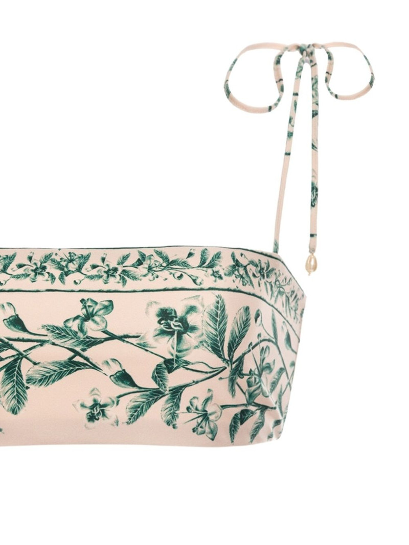 Agua by Agua Bendita Primavera Ceiba floral-print tie-strap bikini top outlook