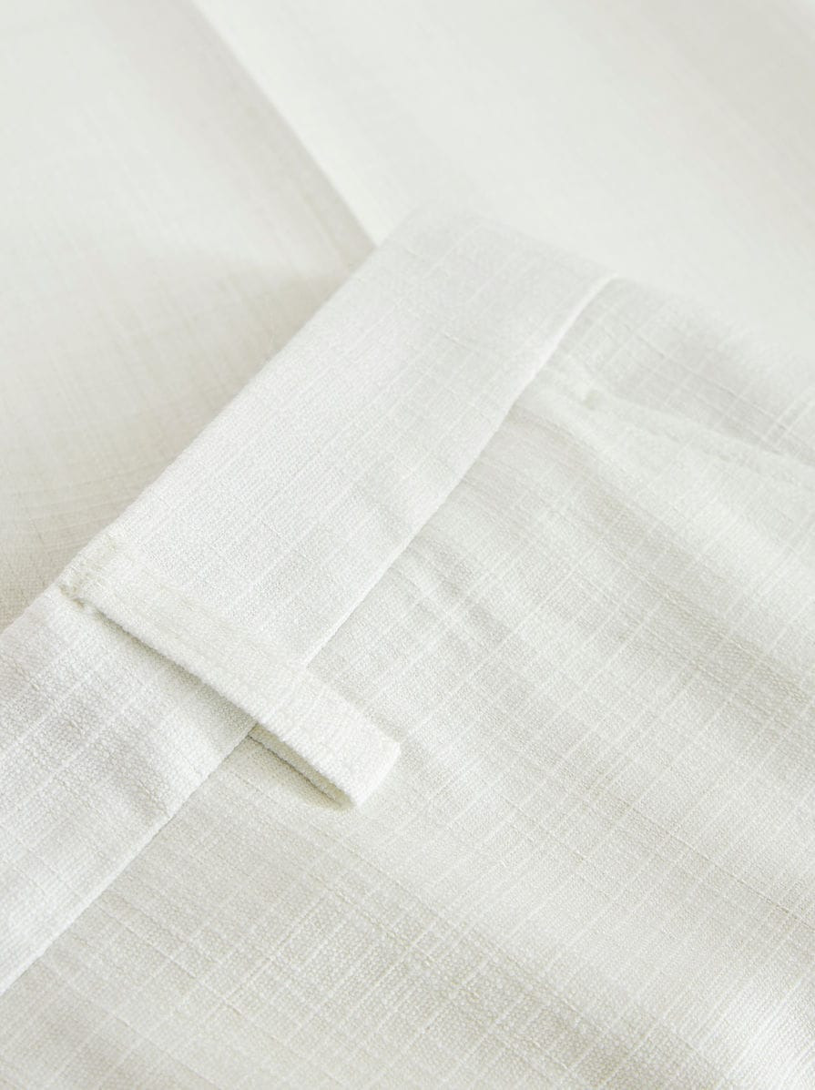 SLUB FABRIC TROUSERS - 7