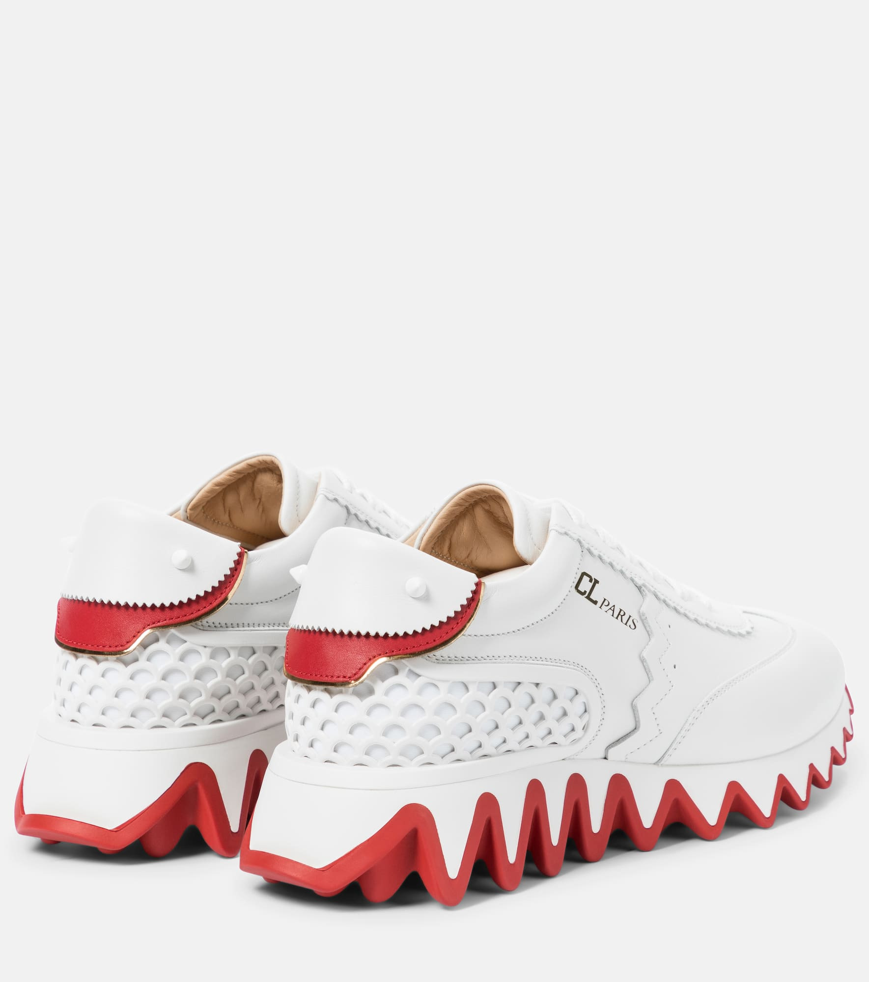 Loubishark leather sneakers - 3