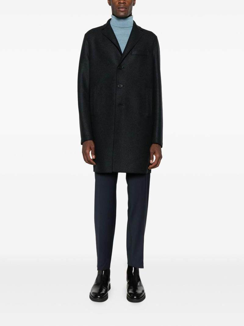 Harris Wharf London notched-lapel wool coat outlook