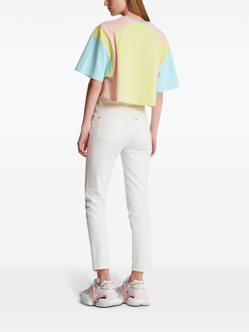 Palm Tree-print cropped T-shirt - 4
