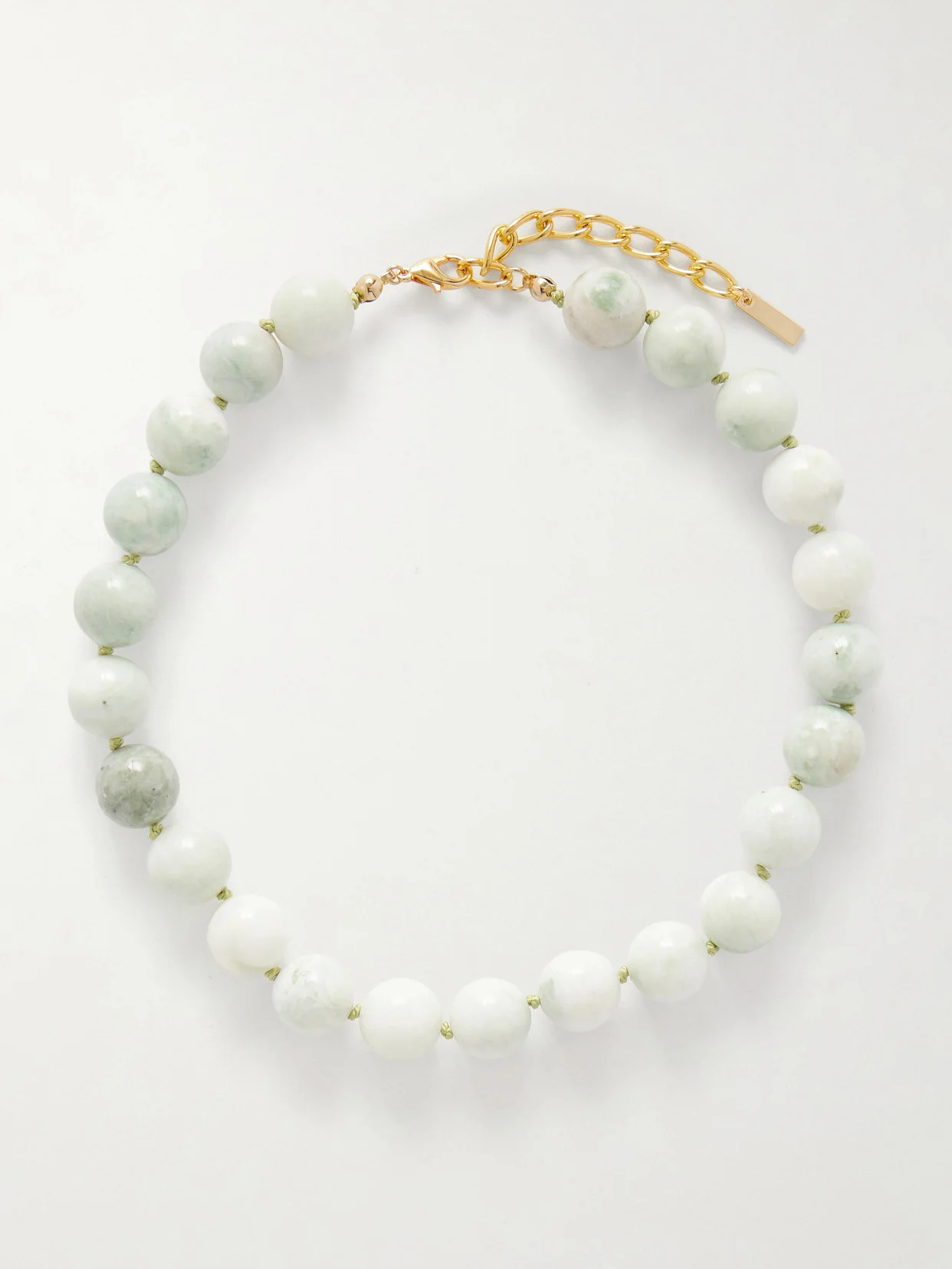 Louisa Gold-plated Jade Necklace - 1