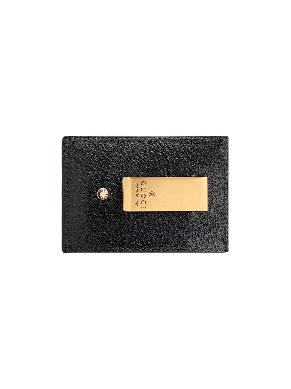 Leather cardholder with logo - 2
