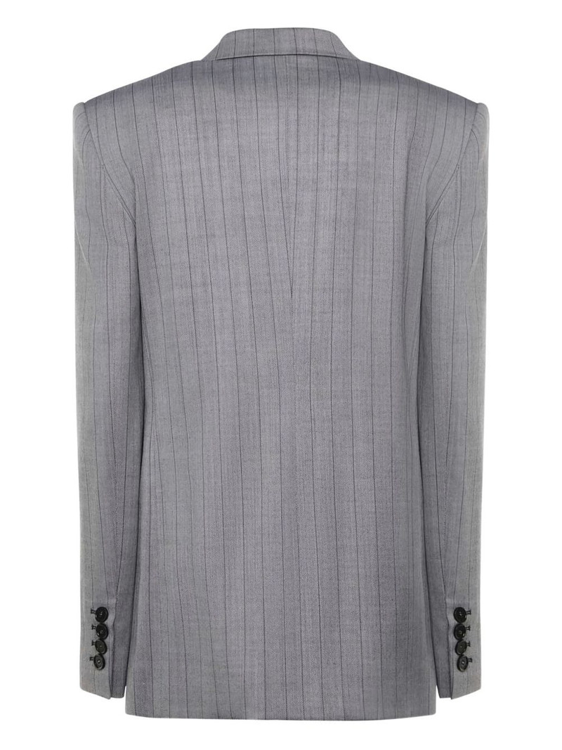 Stella McCartney striped single-breasted blazer outlook