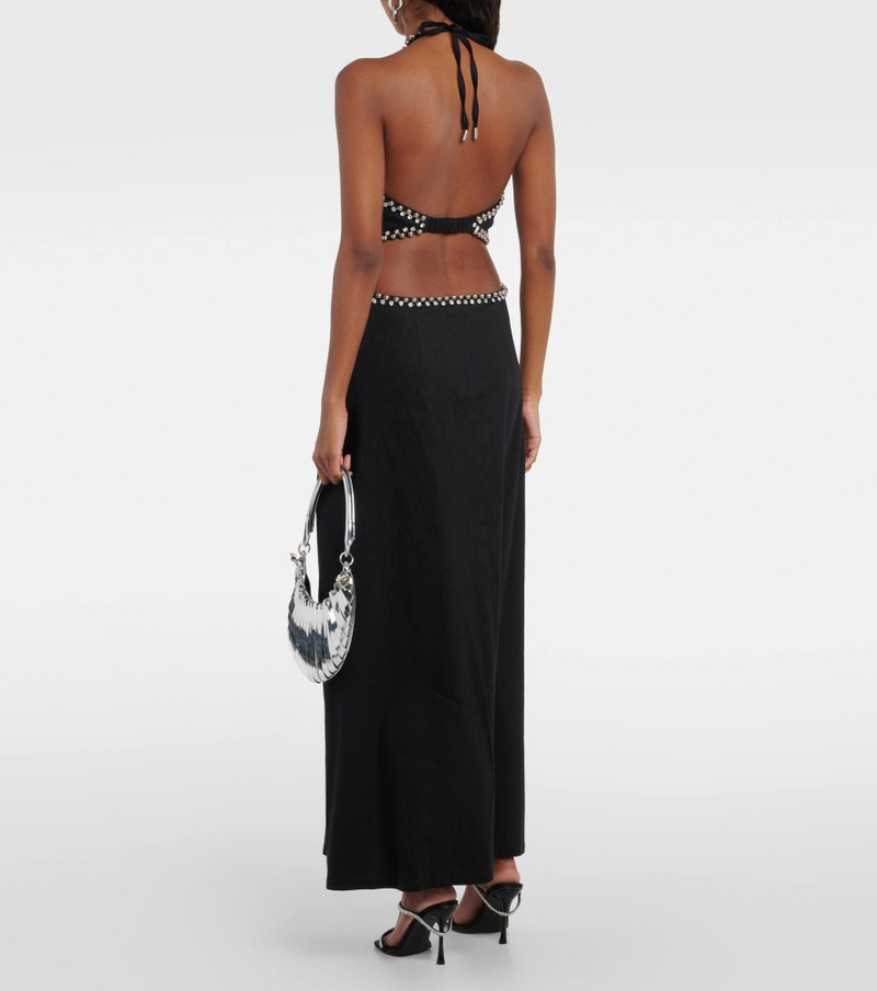rhinestone-embellished 드레스 3