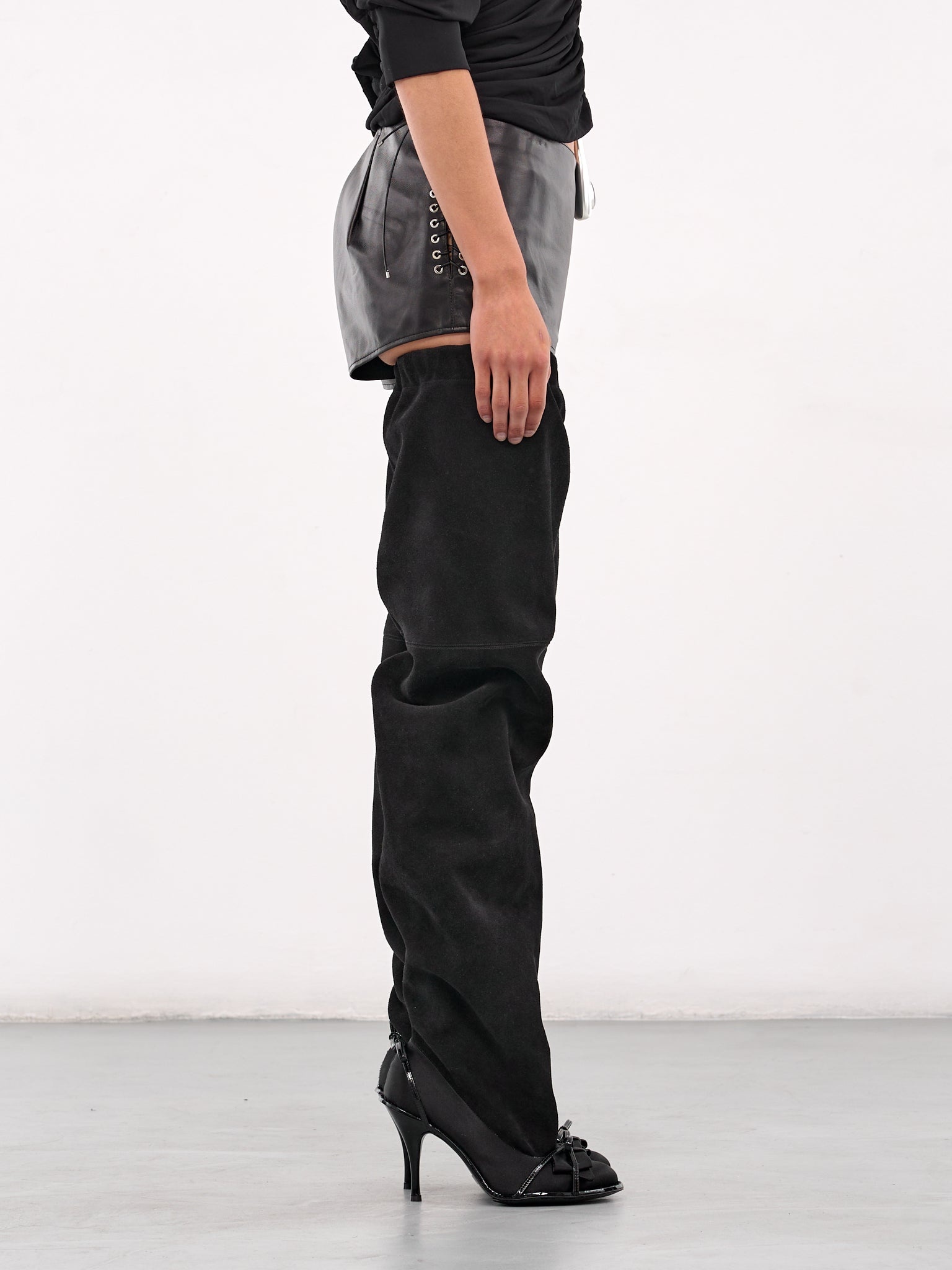 Double Thigh High Tall Boots - 1