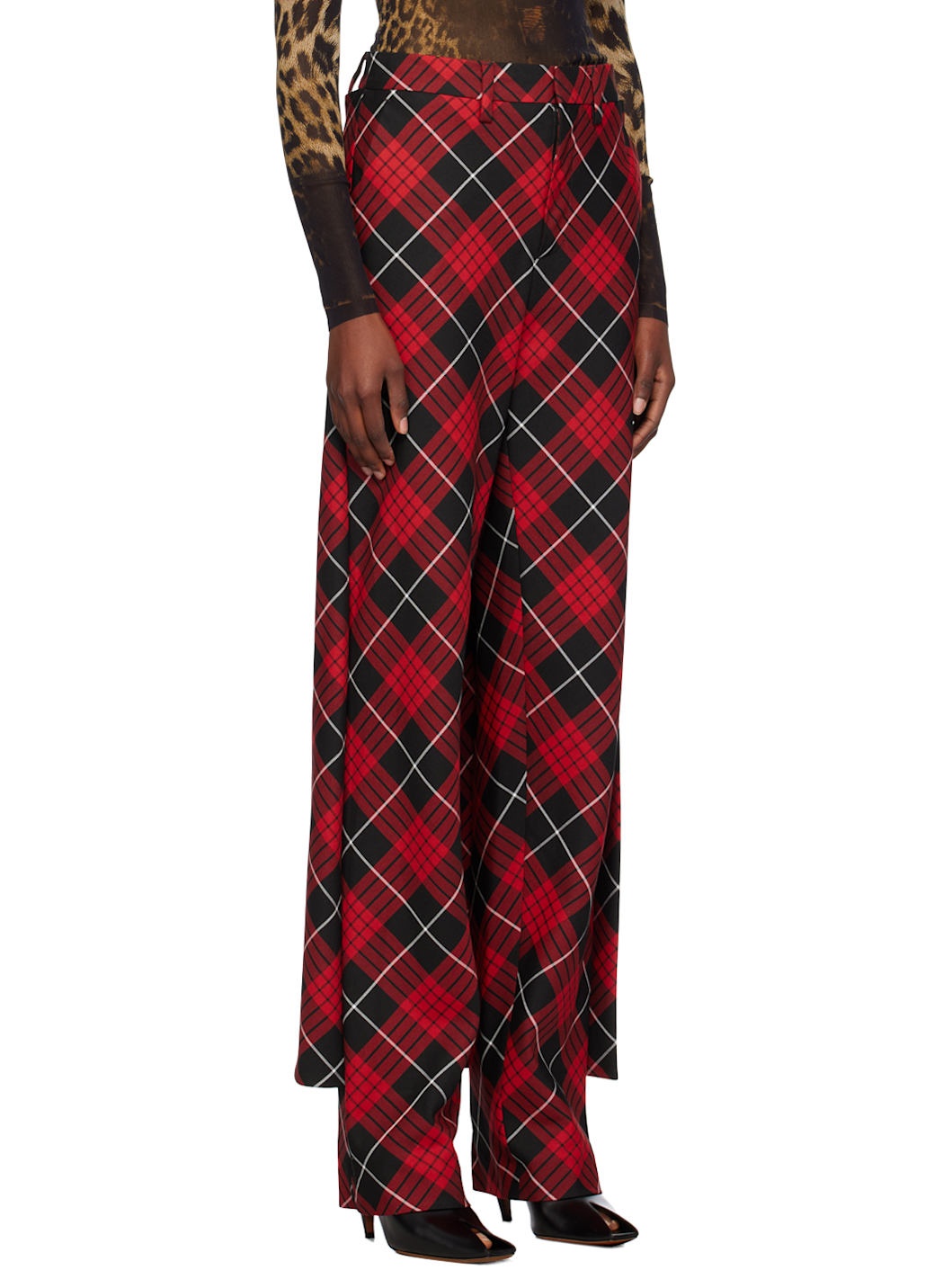 Red Tartan Trousers - 4