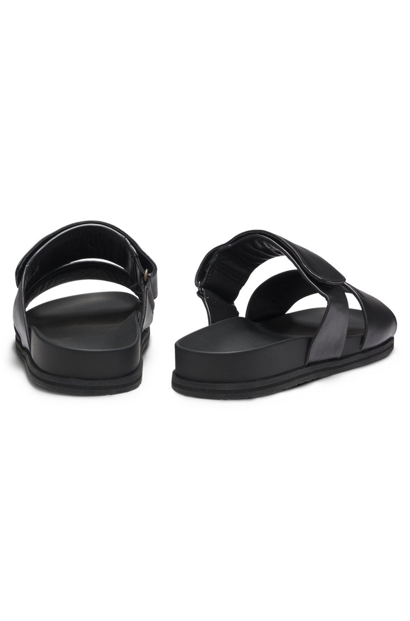 BOSS LEATHER SLIDES WITH RIPTAPE STRAP outlook