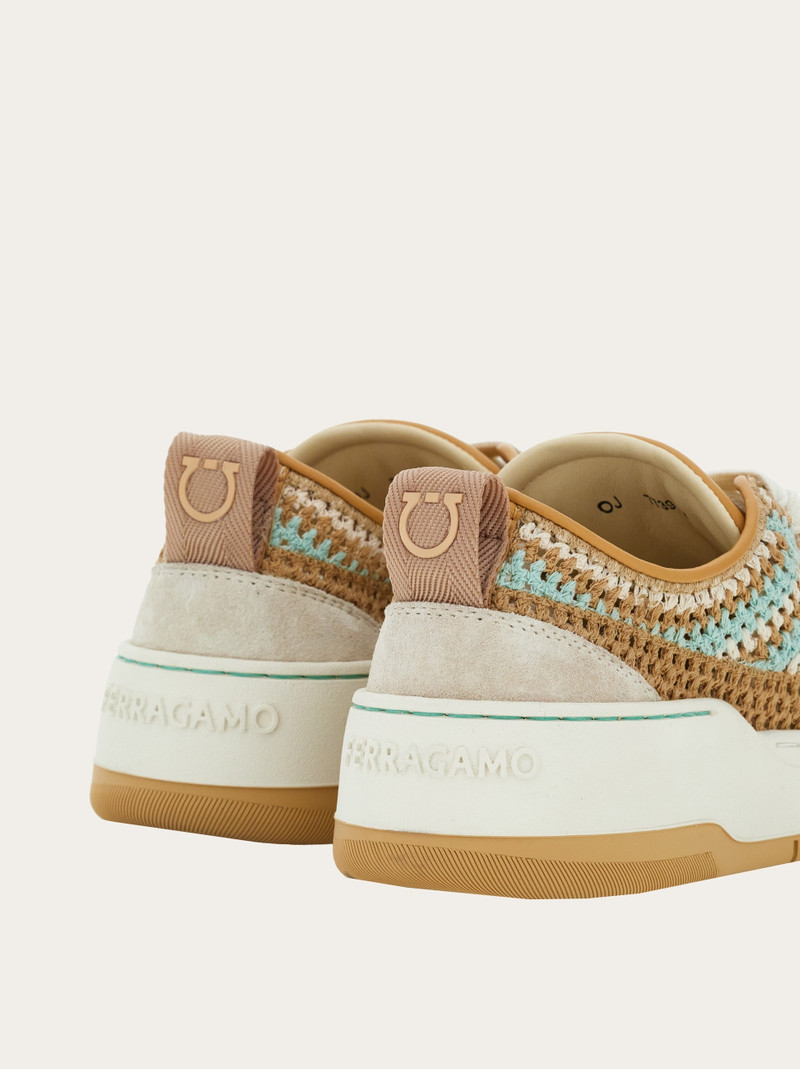 FERRAGAMO Macramé sneaker outlook