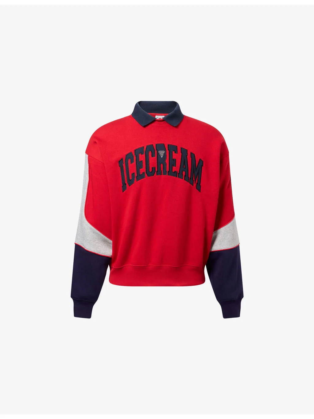 Collared Warm-Up Cotton-Jersey Sweatshirt - 1