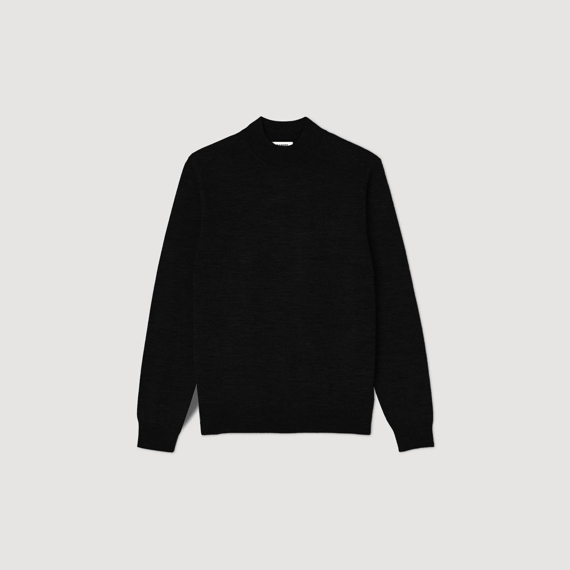 WOOL SWEATER WITH HIGH NECK - 1