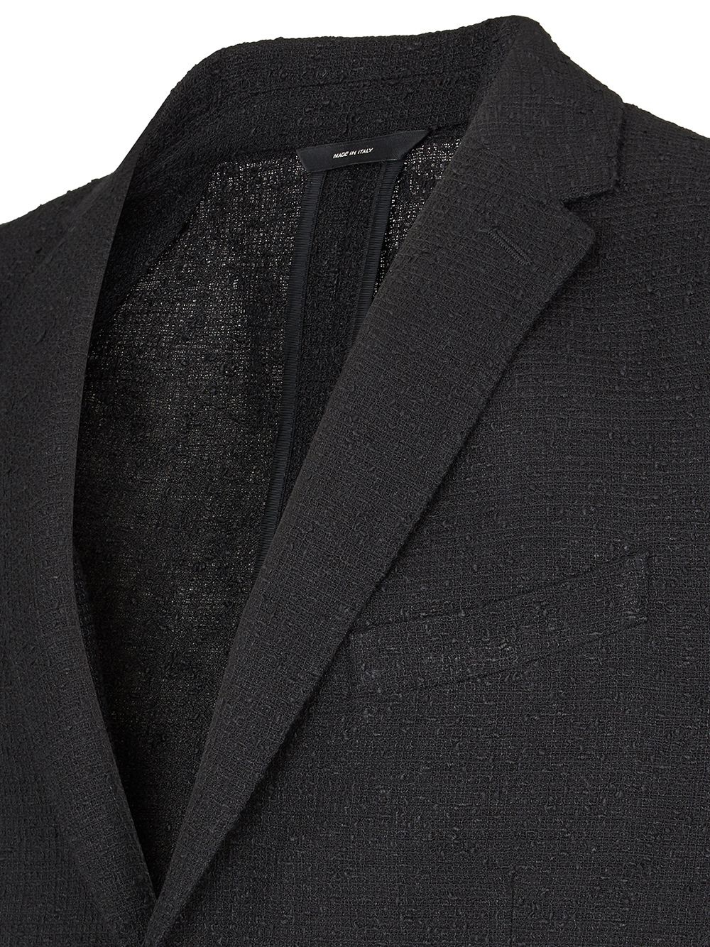 single-breasted linen blazer - 4