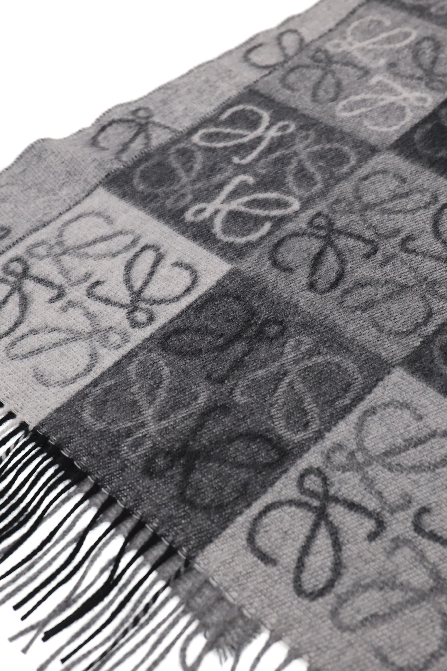 38X180 ANAGRAM SCARF / BLK WHT - 3