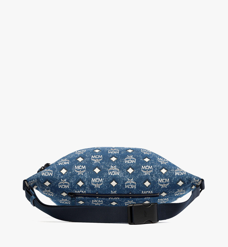 Fursten Belt Bag in Vintage Denim Jacquard 4