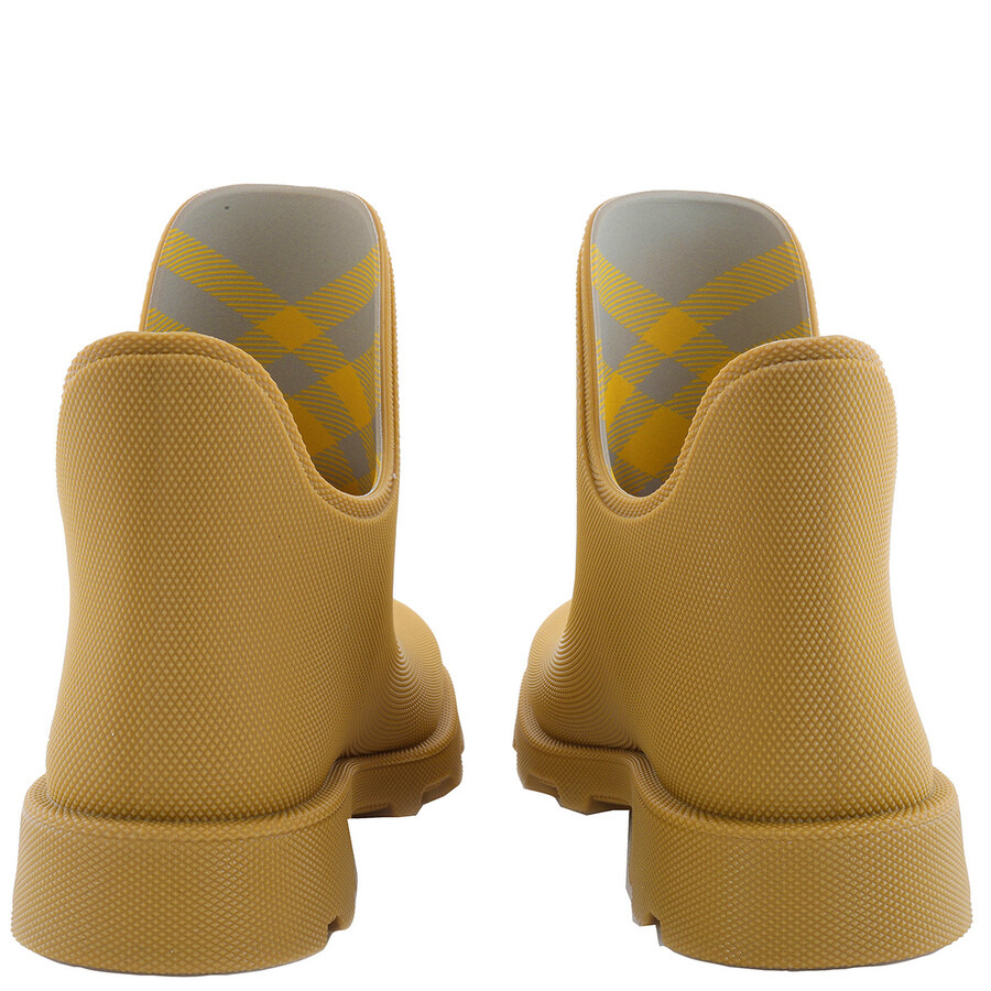 Burberry Men's Water-Resistant Pebbled Rubber Rainboots - 4