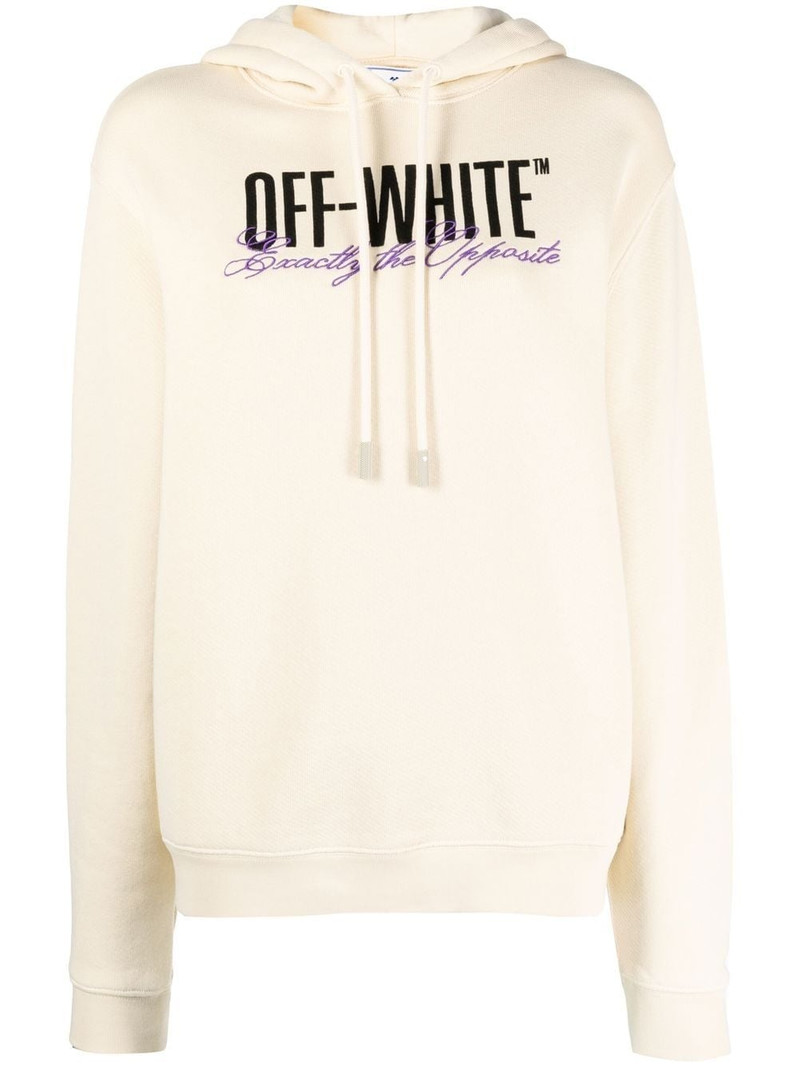 Big Logo Opposite-print hoodie 1
