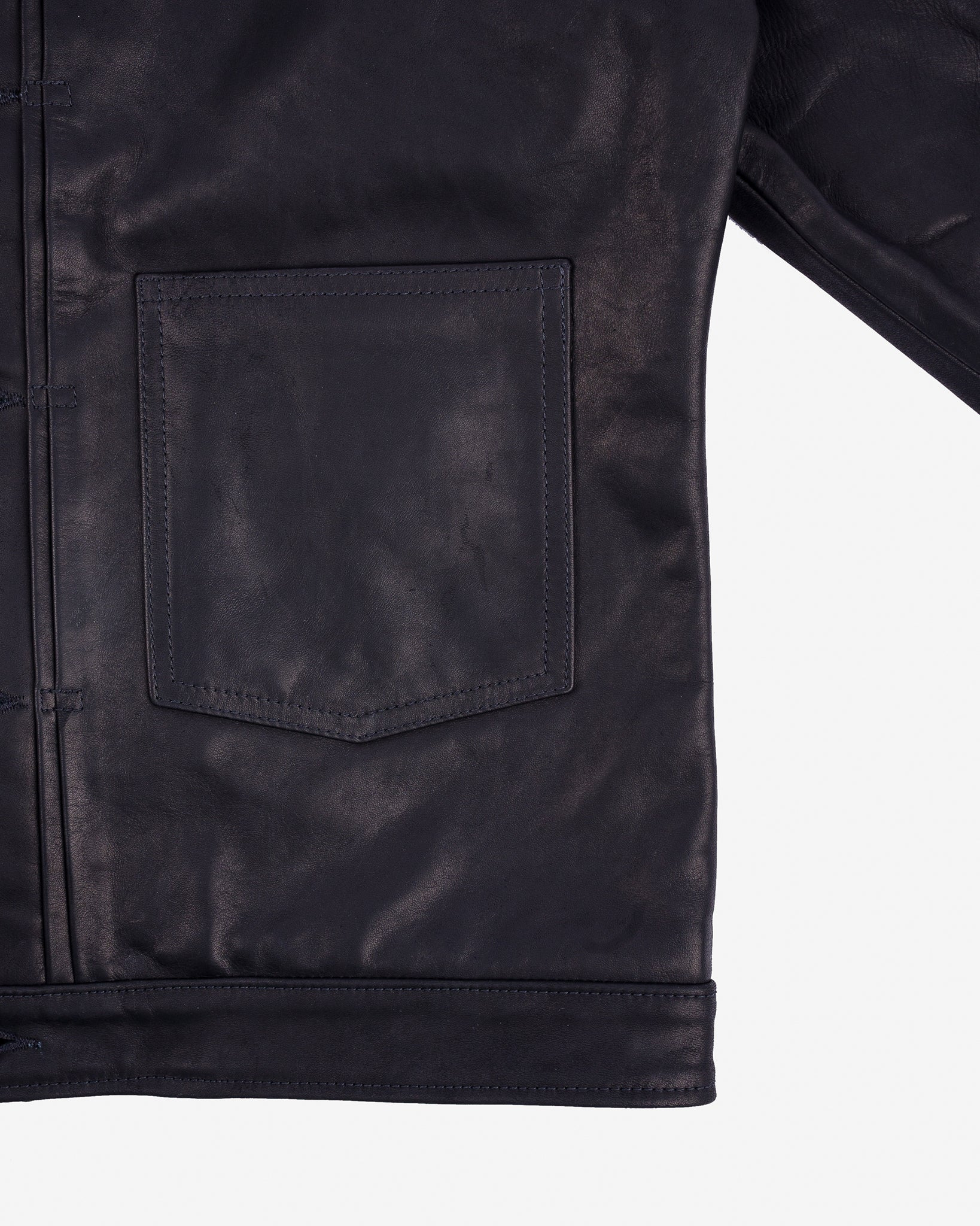 IHSB-T1-BLK Iron Heart x Simmons Bilt Prairie Horsehide Type I Jacket - Black - 10