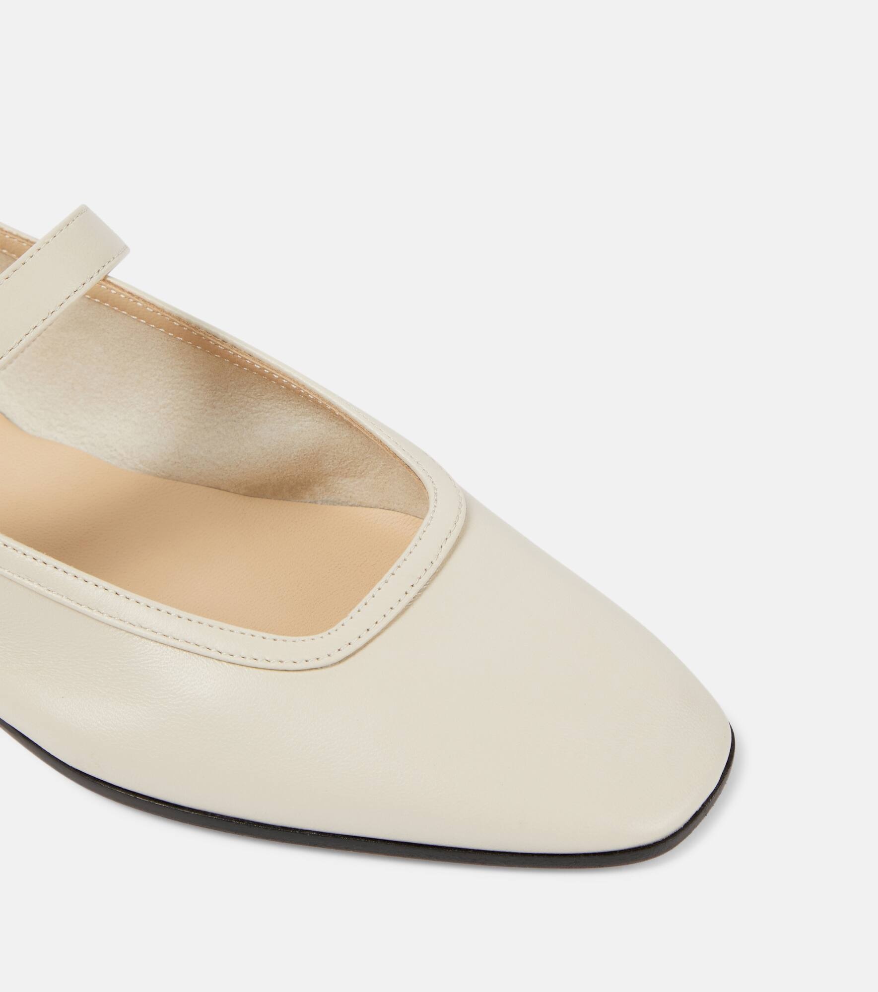 Leather Mary Jane ballet flats - 6