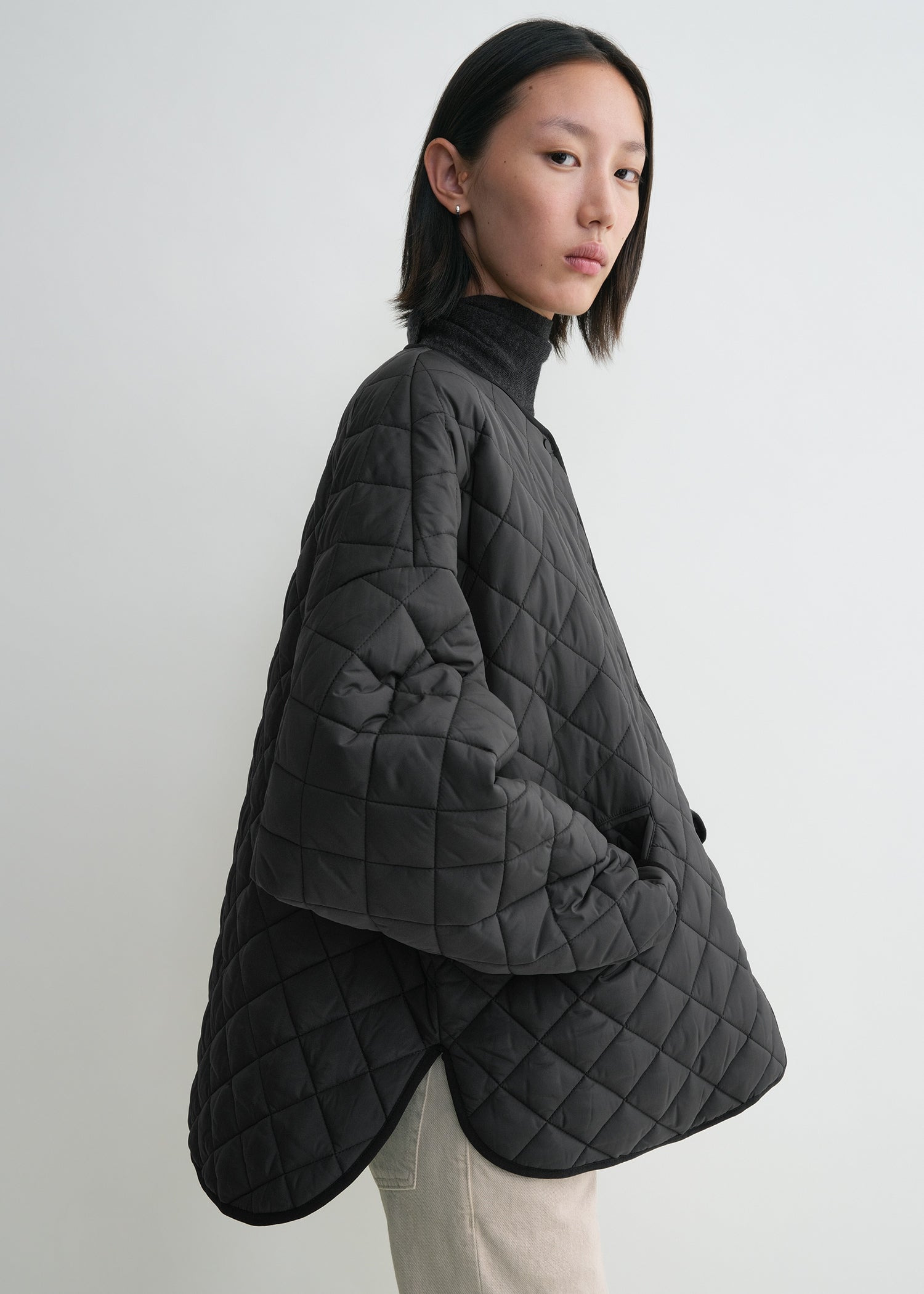 Quilted jacket black - 5