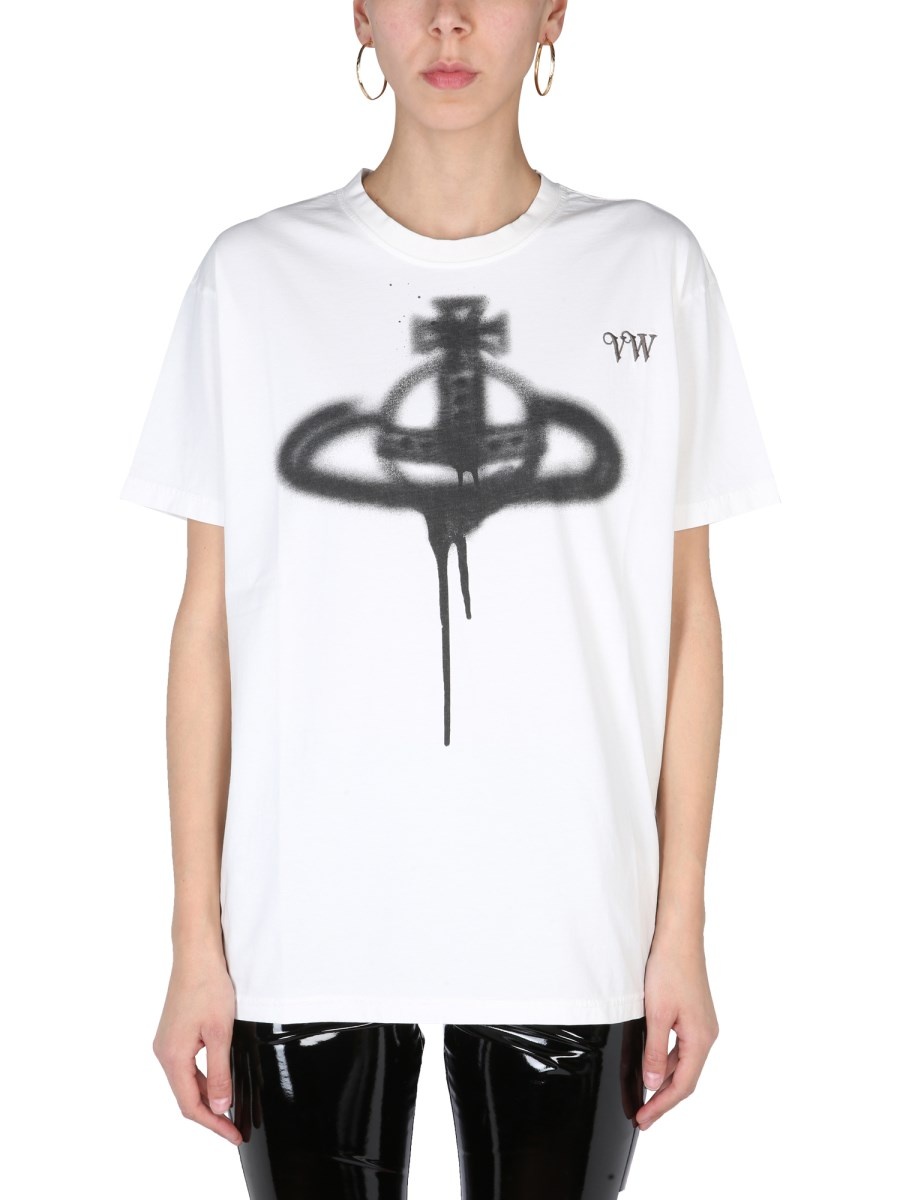 "SPRAY ORB" COTTON T-SHIRT - 1