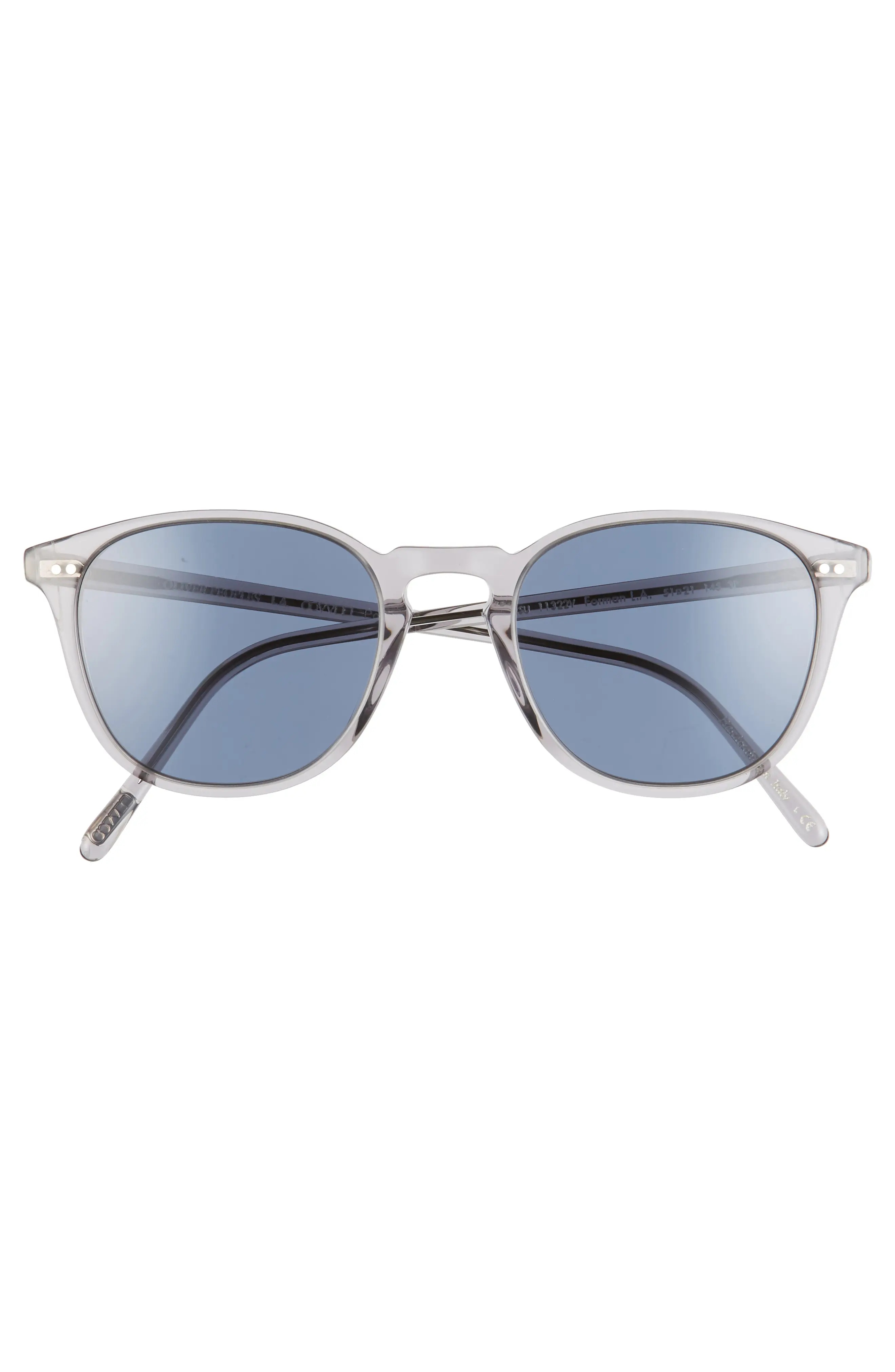 Forman L. A. 51mm Polarized Round Sunglasses in Workman Grey/Blue - 3