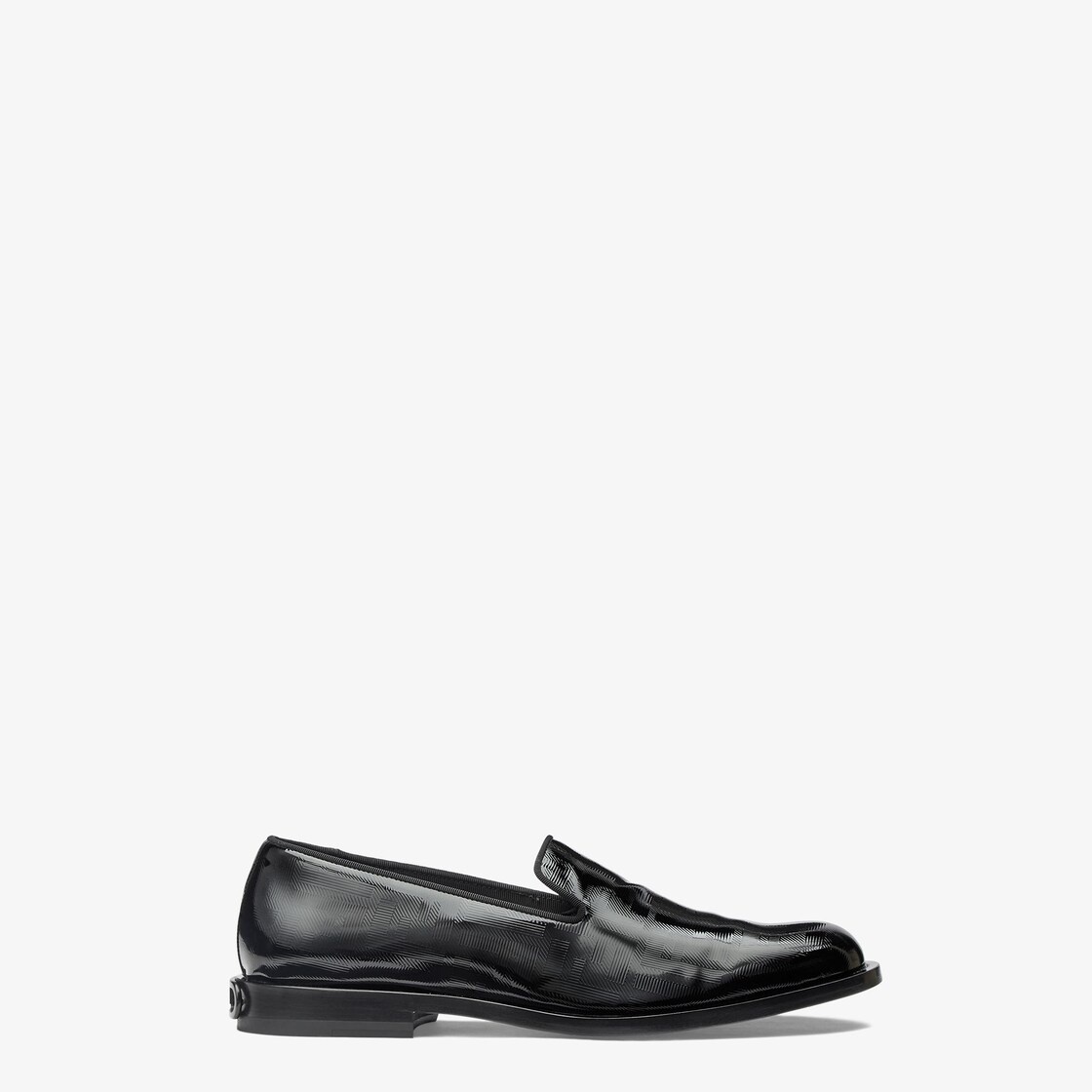 Black patent leather slippers - 1
