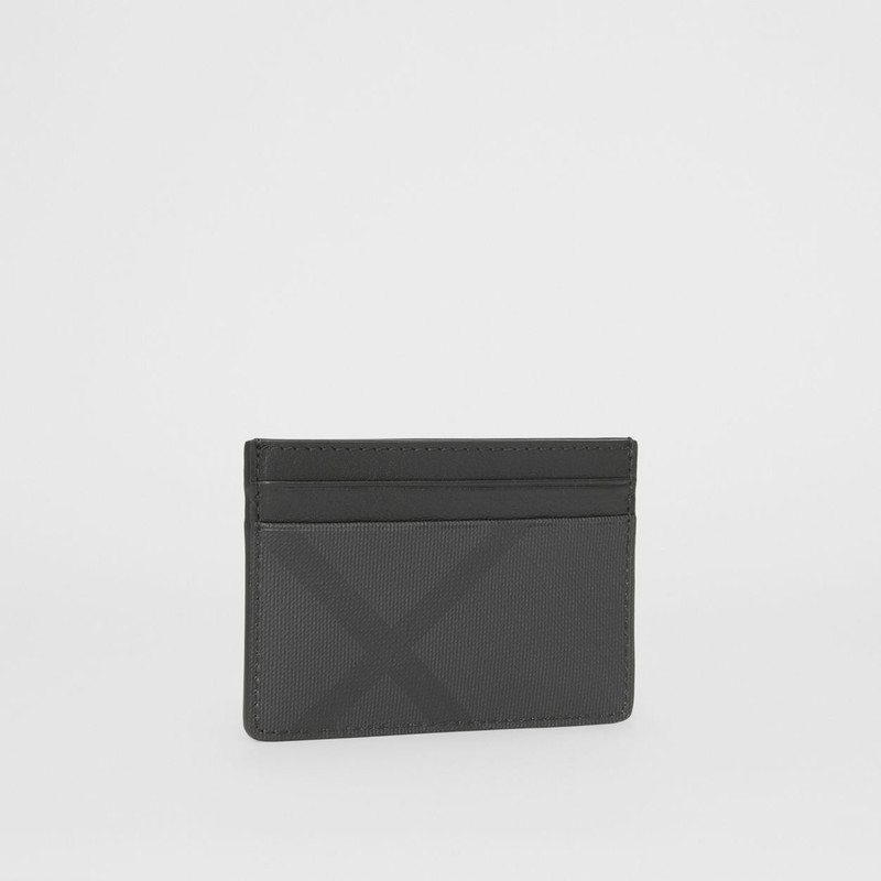 London Check and Leather Card Case 4