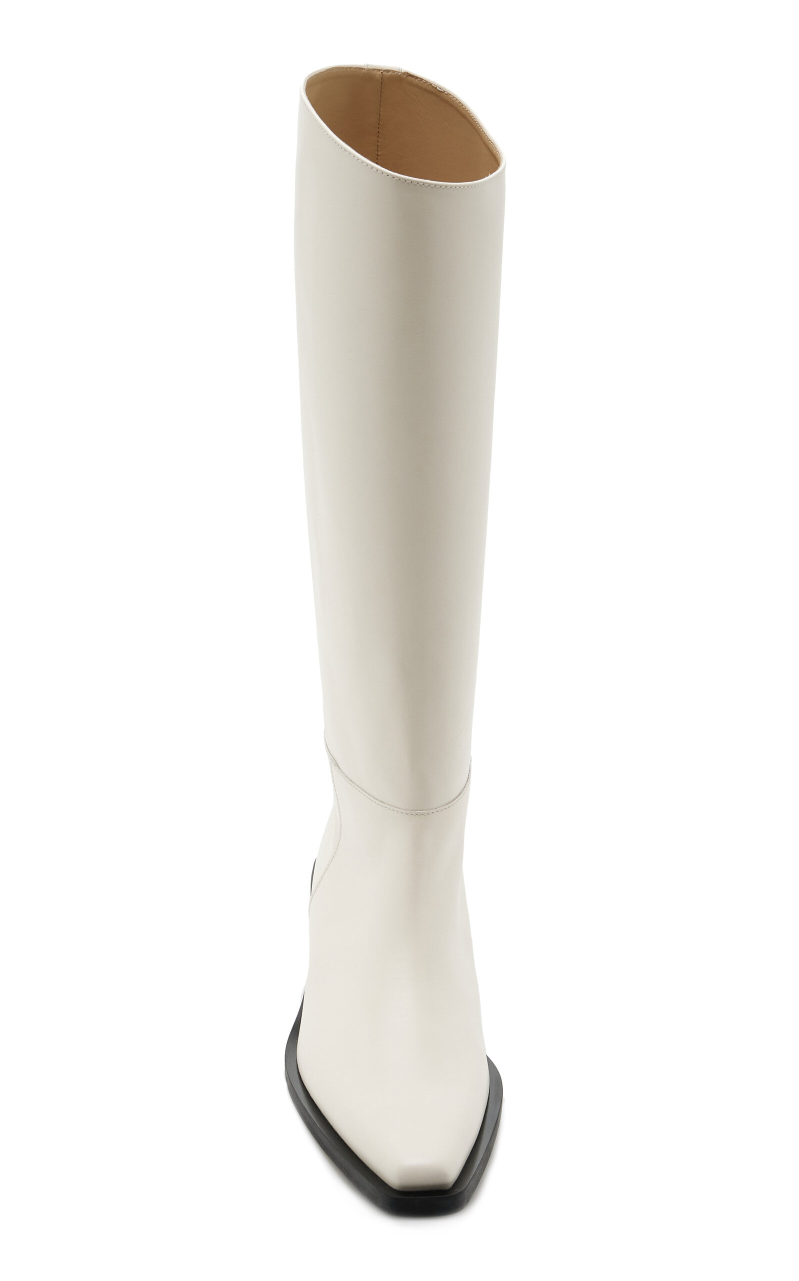 Bronco Leather Knee Boots black - 4