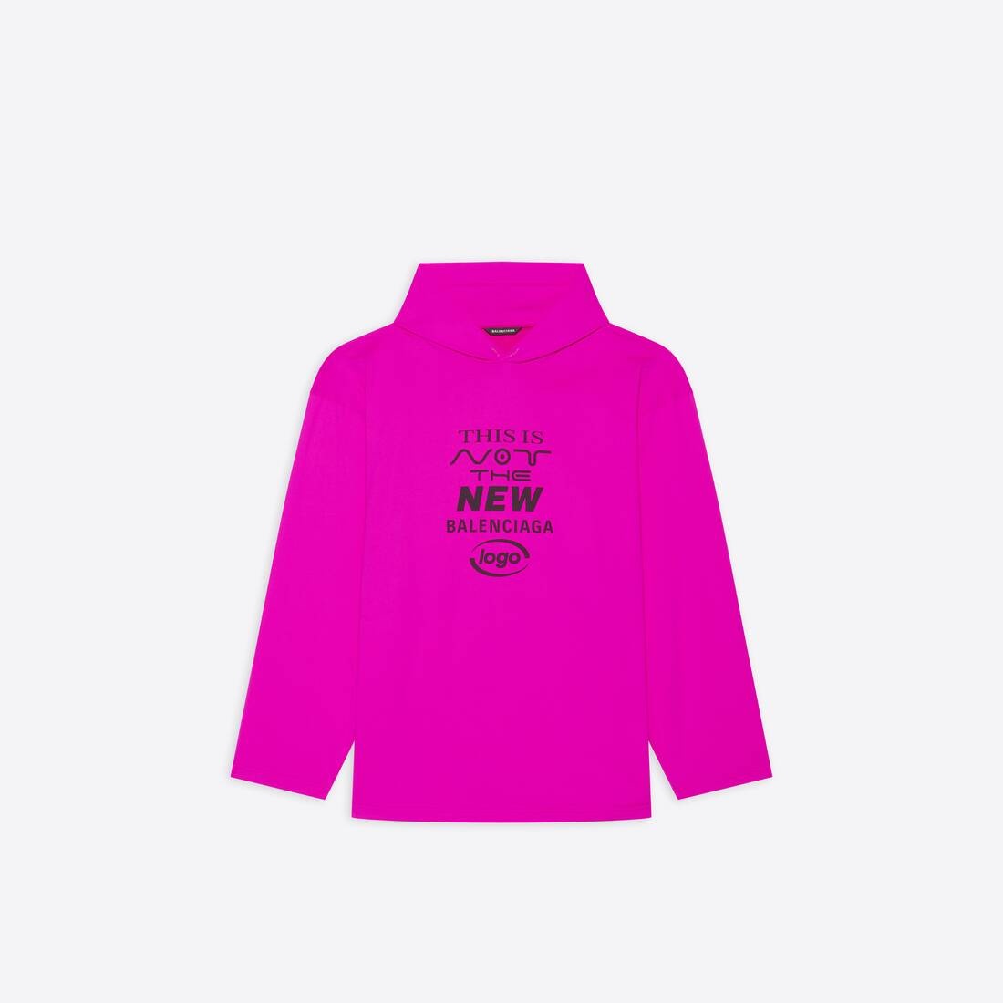 This Is Not Hooded T-shirt in Pink - 1