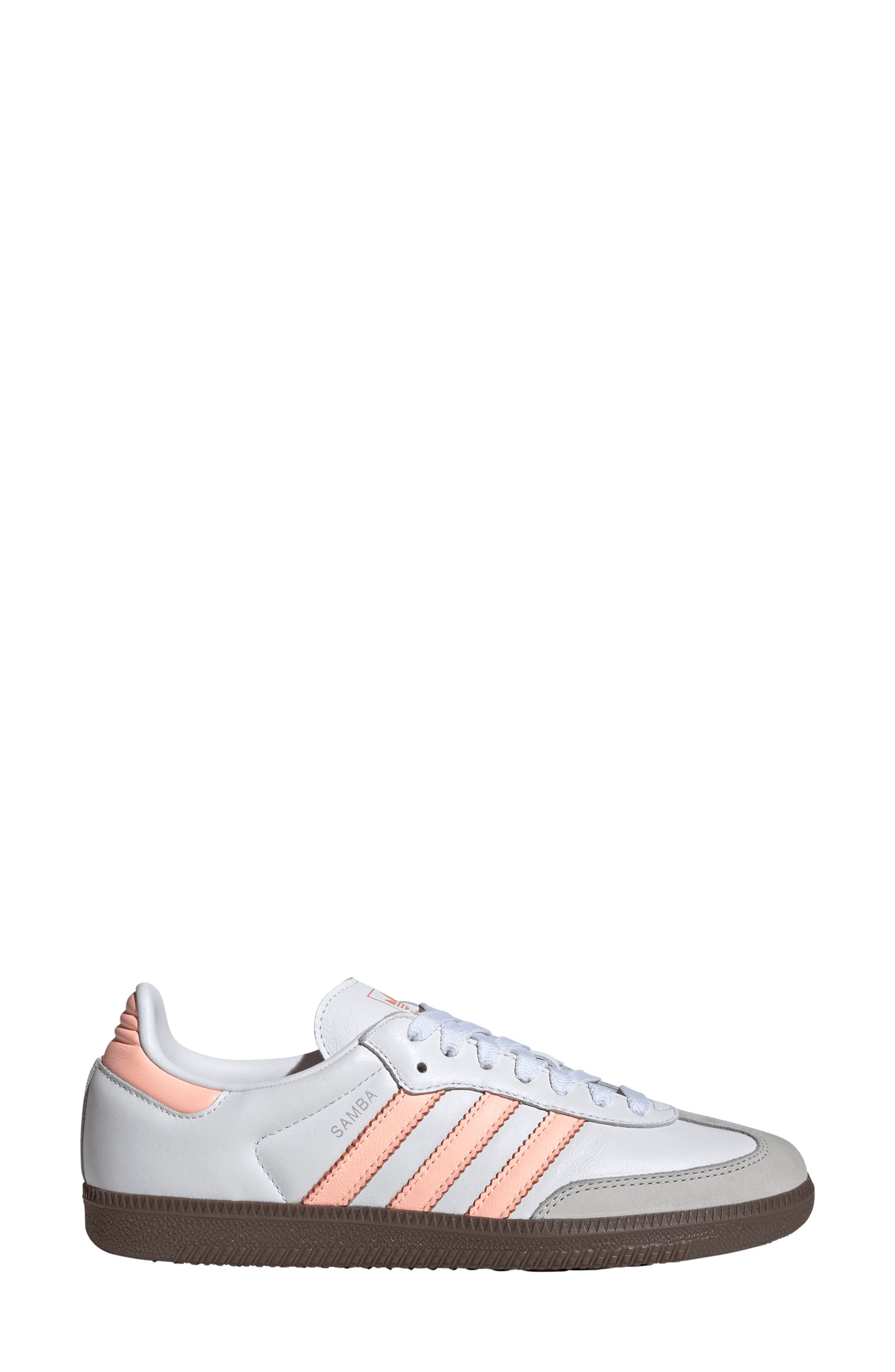 adidas Samba OG Sneaker in White/orange/coral at Nordstrom - 3