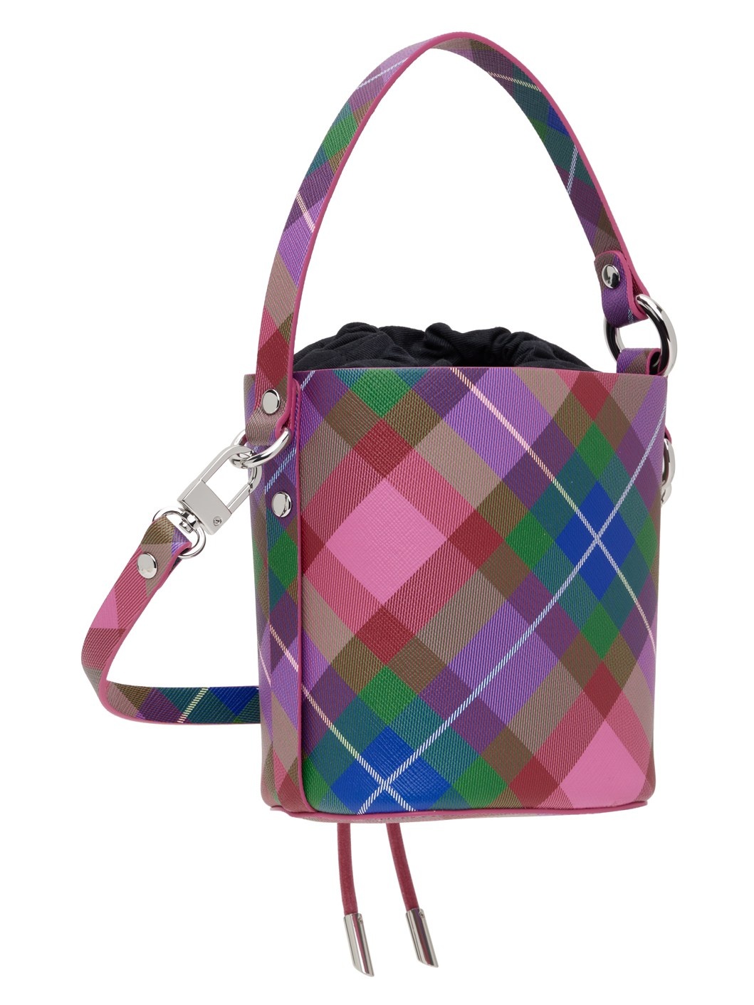 Multicolor Drawstring Bucket Bag - 3