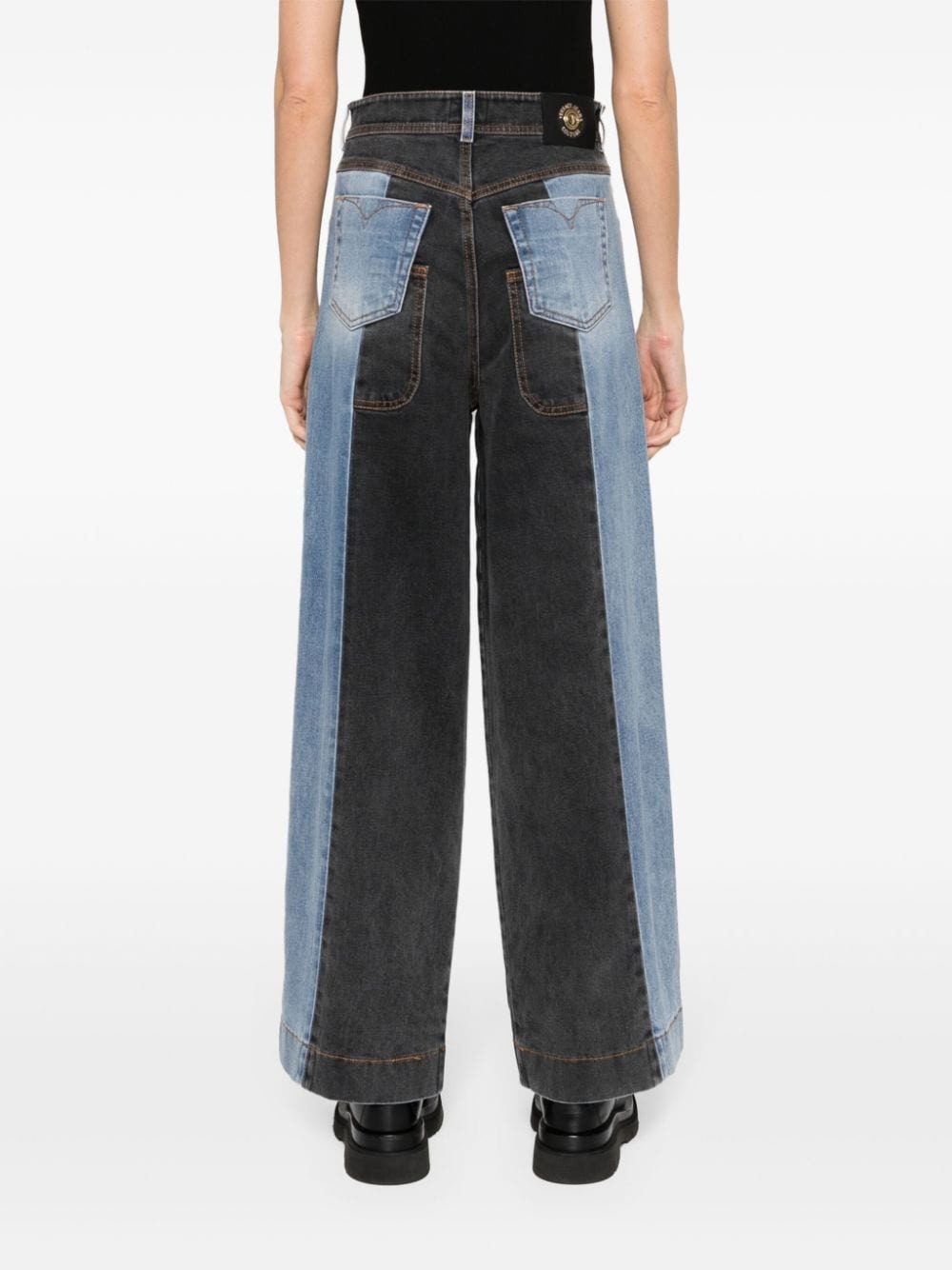 high-rise wide-leg jeans - 4
