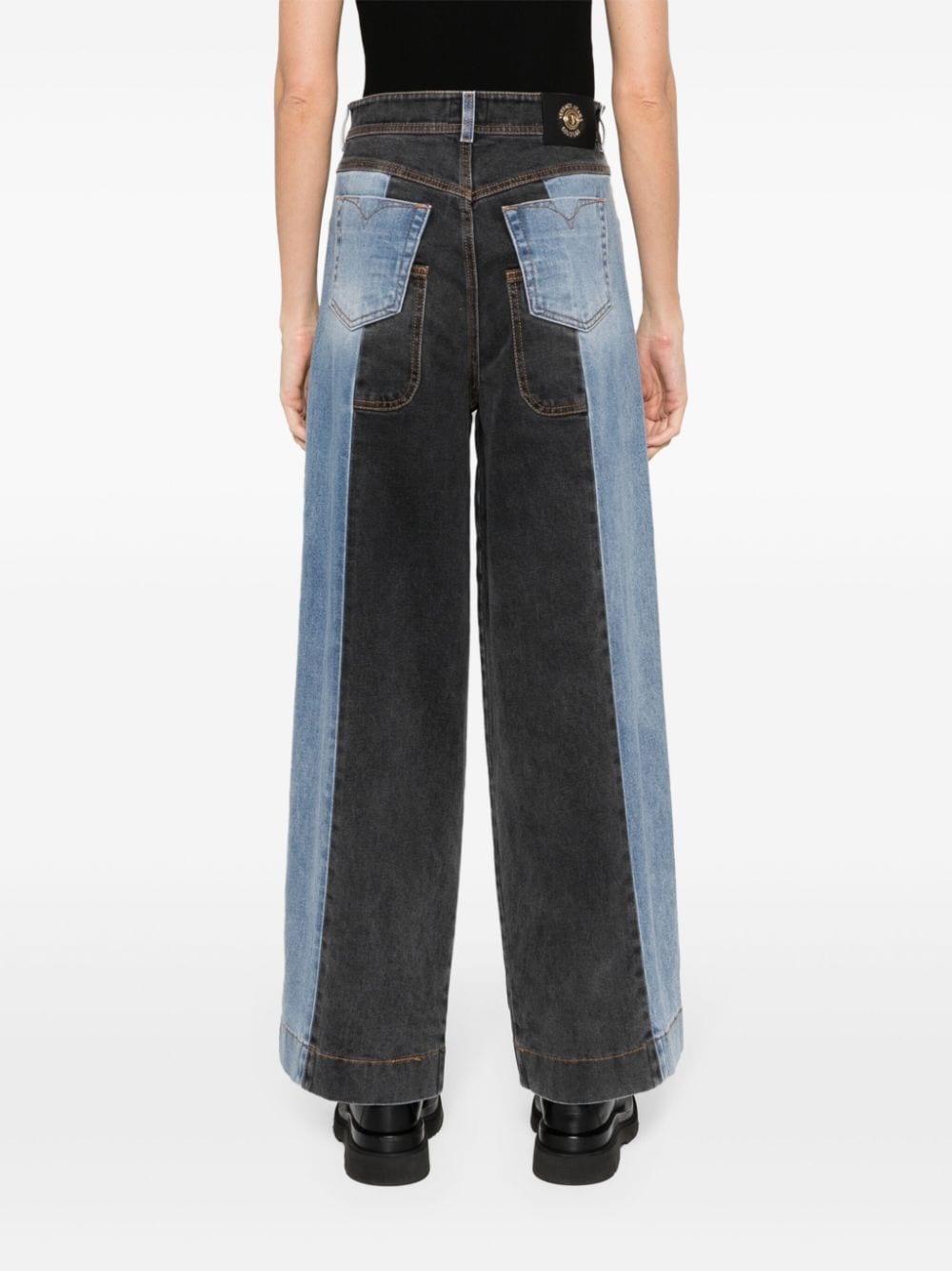 high-rise wide-leg jeans - 4