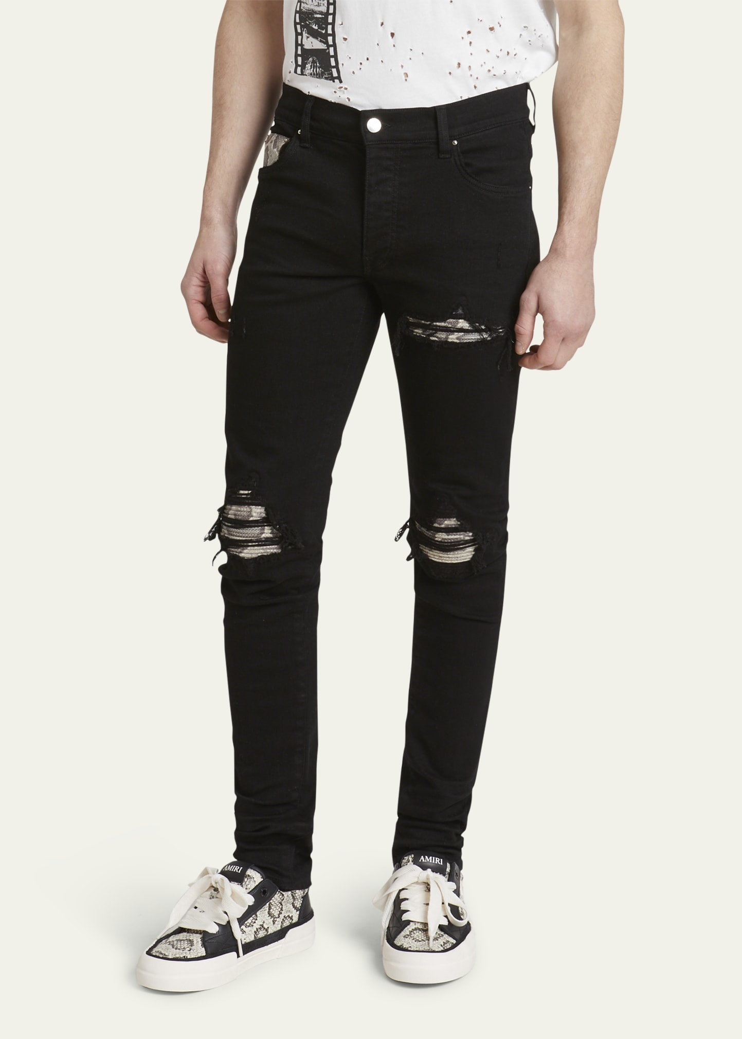 【国内即発】AMIRI Snake MX1 Jeans AMIRI Snake MX1 Jeans | Blue | FARFETCH AZ
