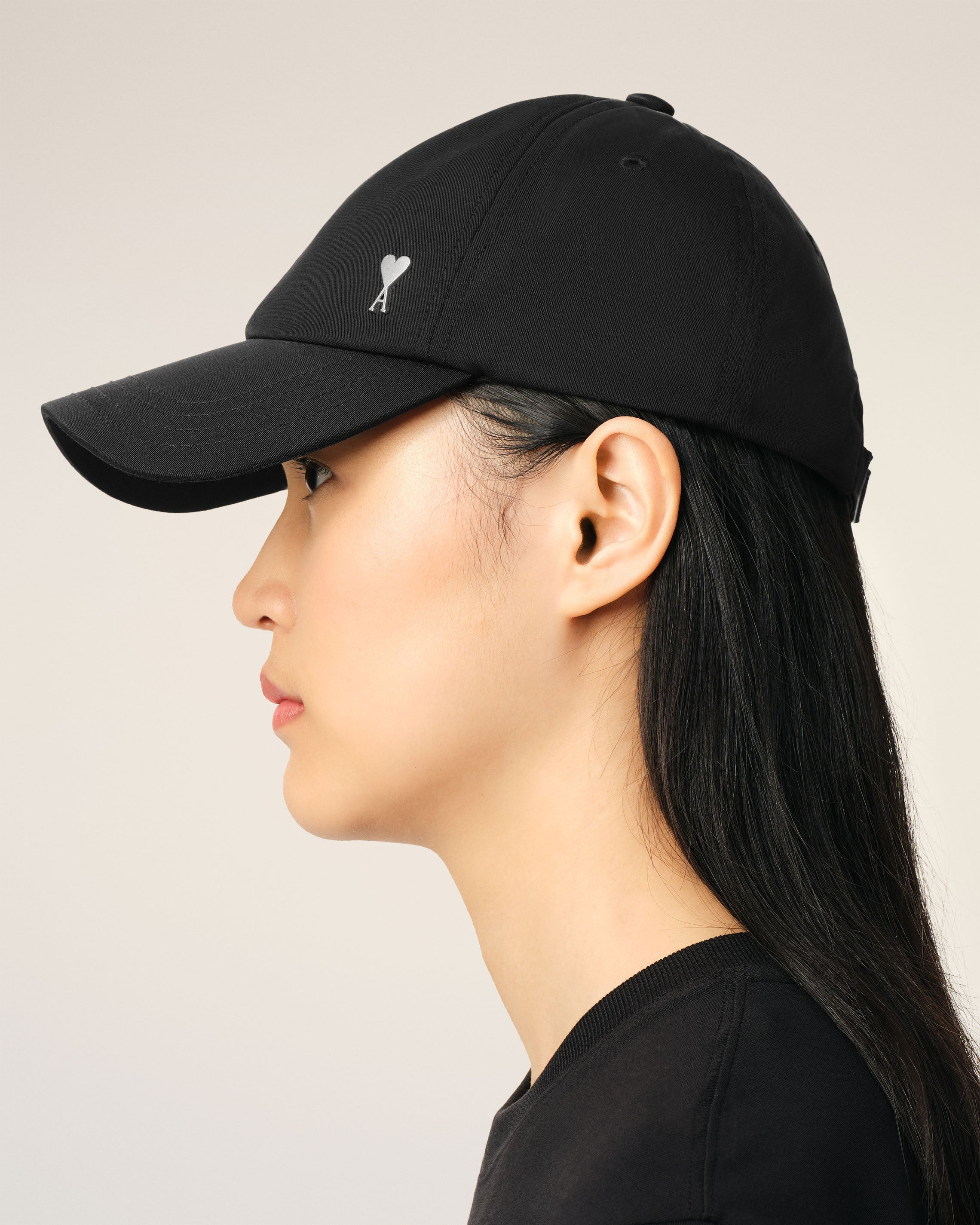 BLACK TWILL AMI DE COEUR STUD CAP - 5