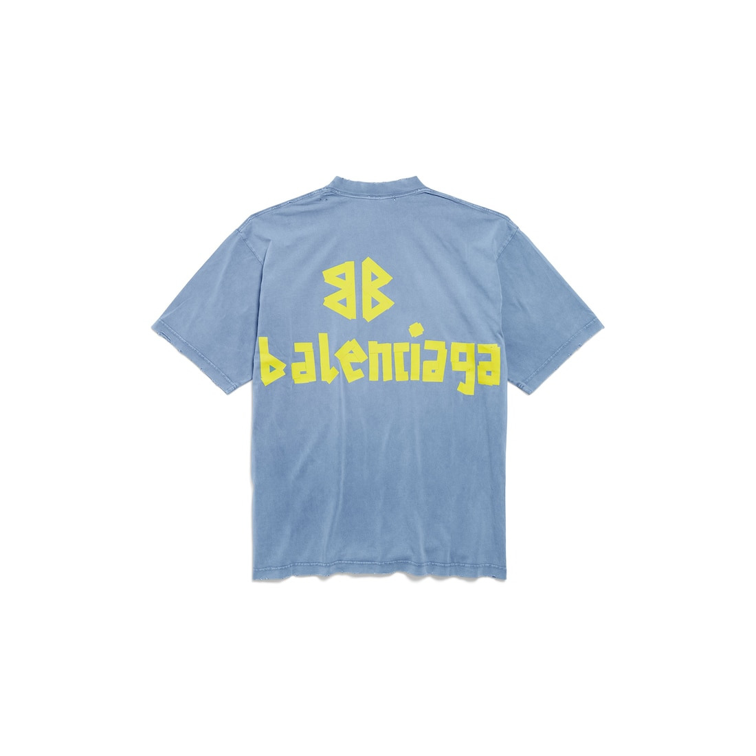 Men's Tape Type T-shirt Medium Fit in Faded Blue - 7