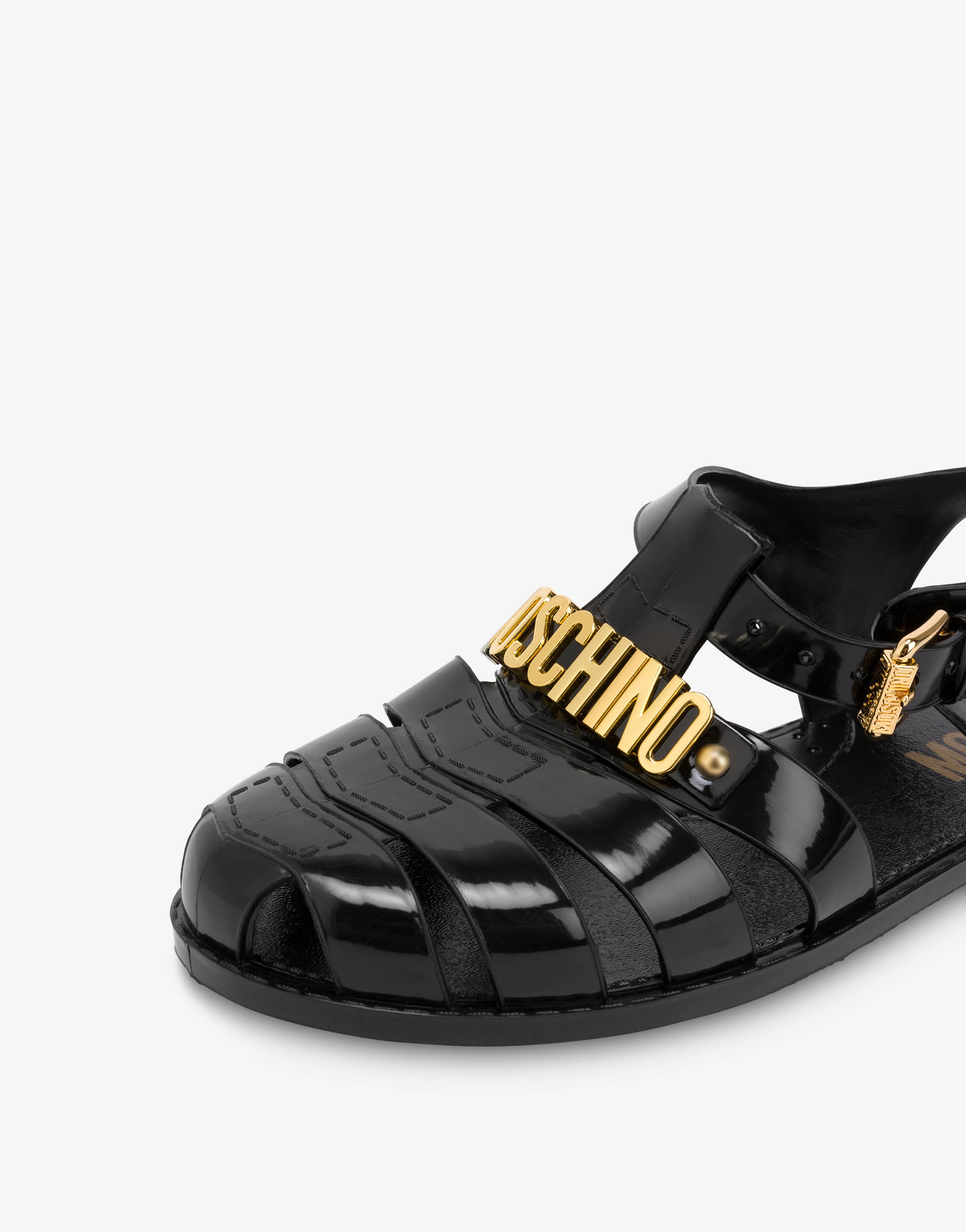 JELLY SANDALS WITH LETTERING LOGO - 3