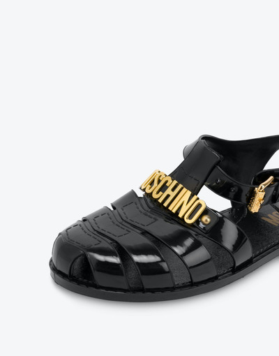 Moschino JELLY SANDALS WITH LETTERING LOGO outlook