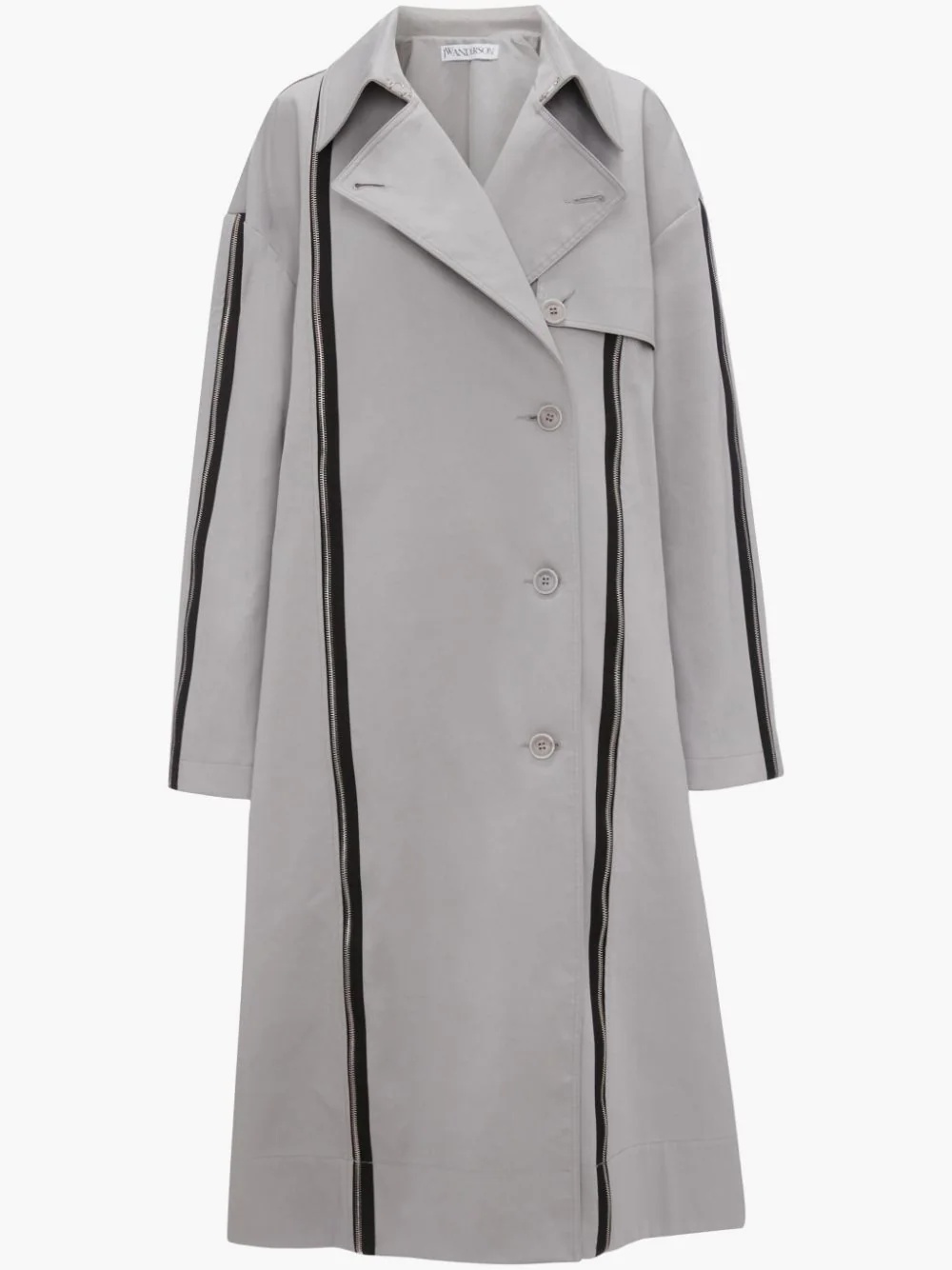 ZIP DETAIL TRENCH COAT - 1