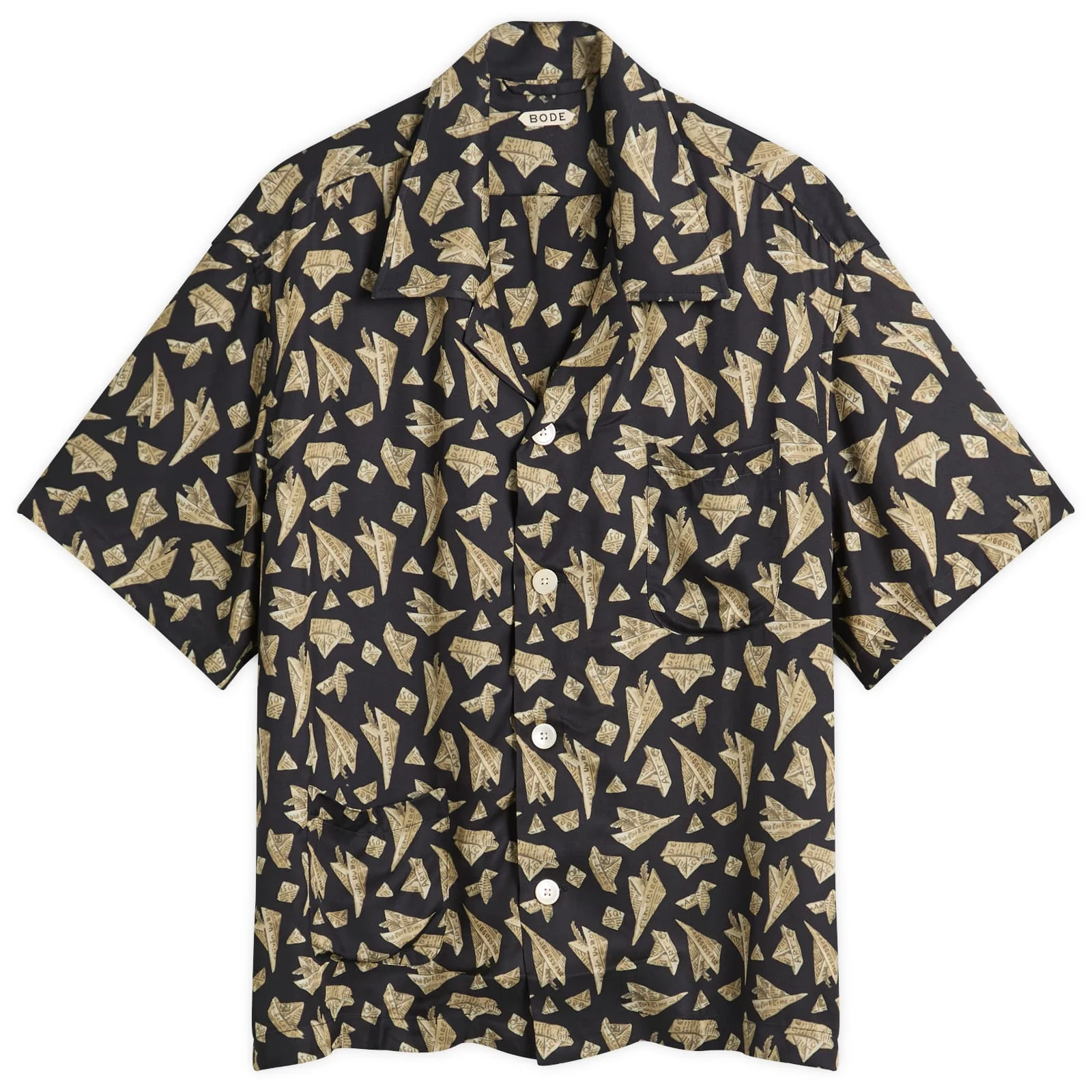 Bode Paper Hat Short Sleeve Shirt - 1