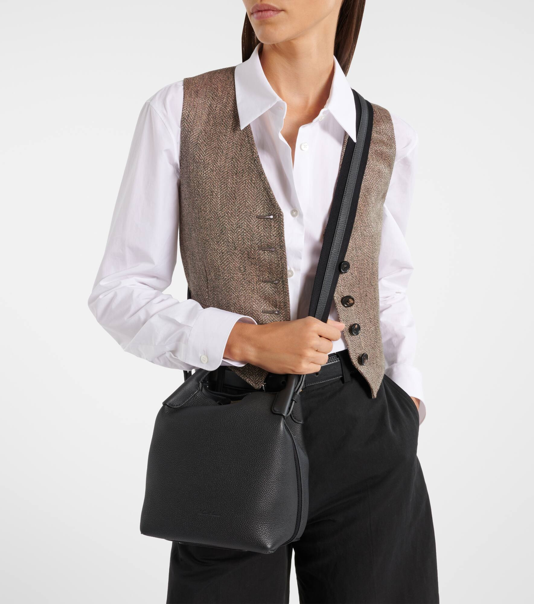 Bale Small leather bucket bag - 7