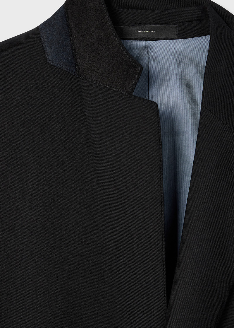 The Soho - Tailored-Fit Black Wool 'A Suit To Travel In' Suit 11